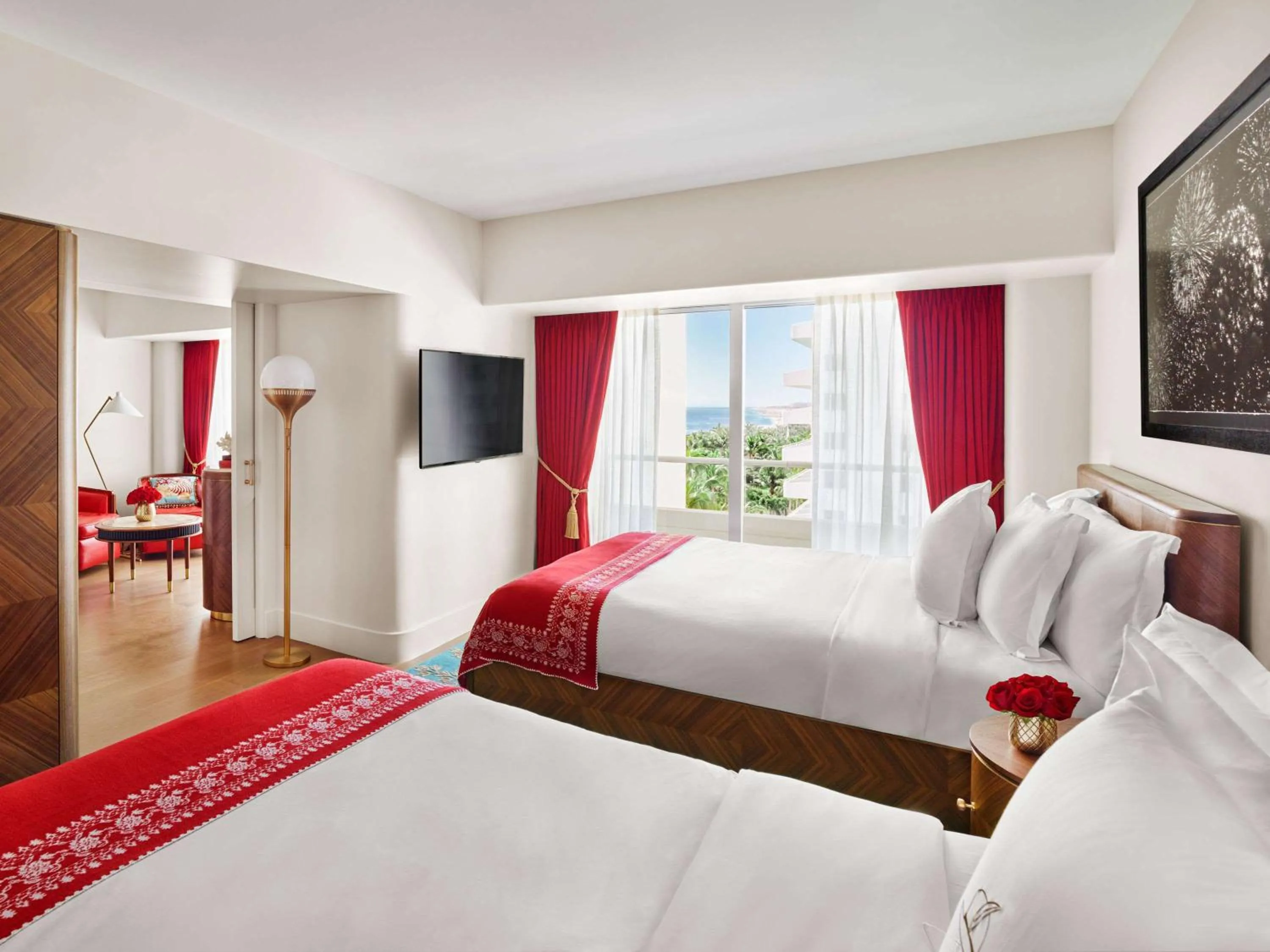 Junior Suite with Two Queen Beds and Partial Ocean View in Faena Hotel Miami Beach