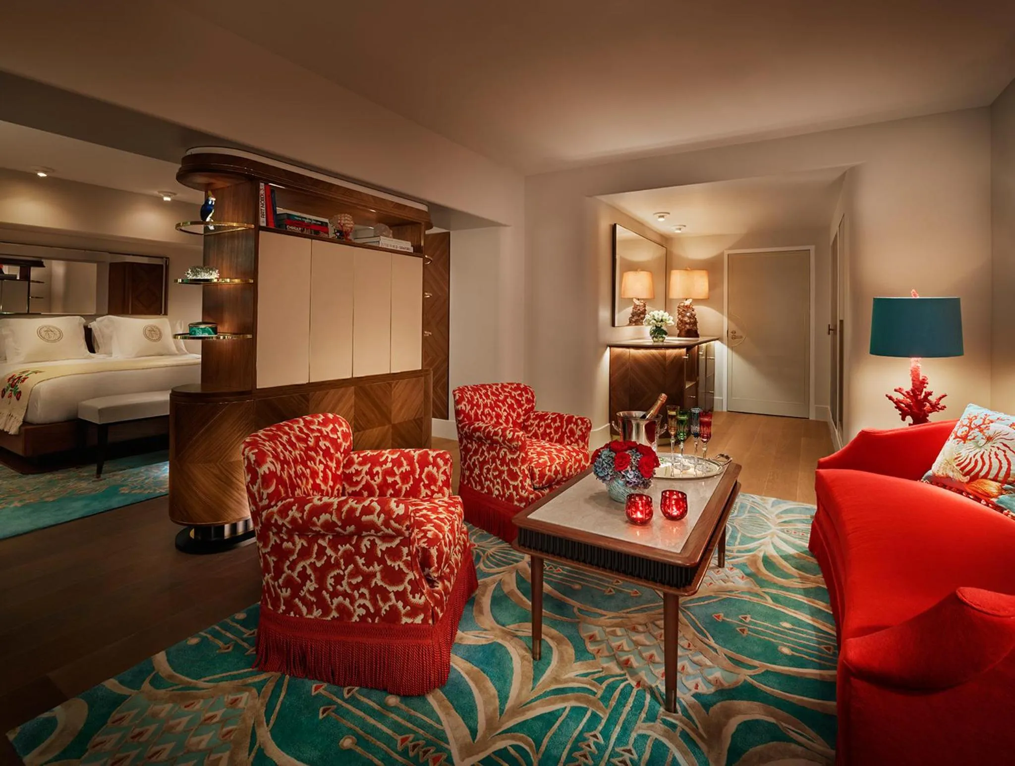 Living room, Bed in Faena Hotel Miami Beach