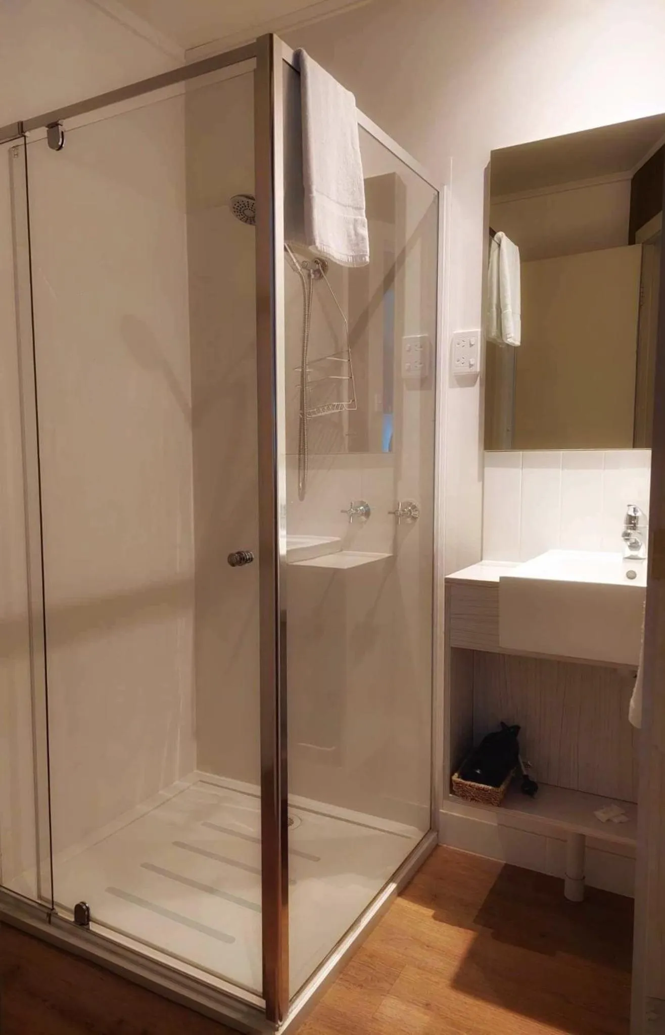 Shower in Restaway Holiday Units
