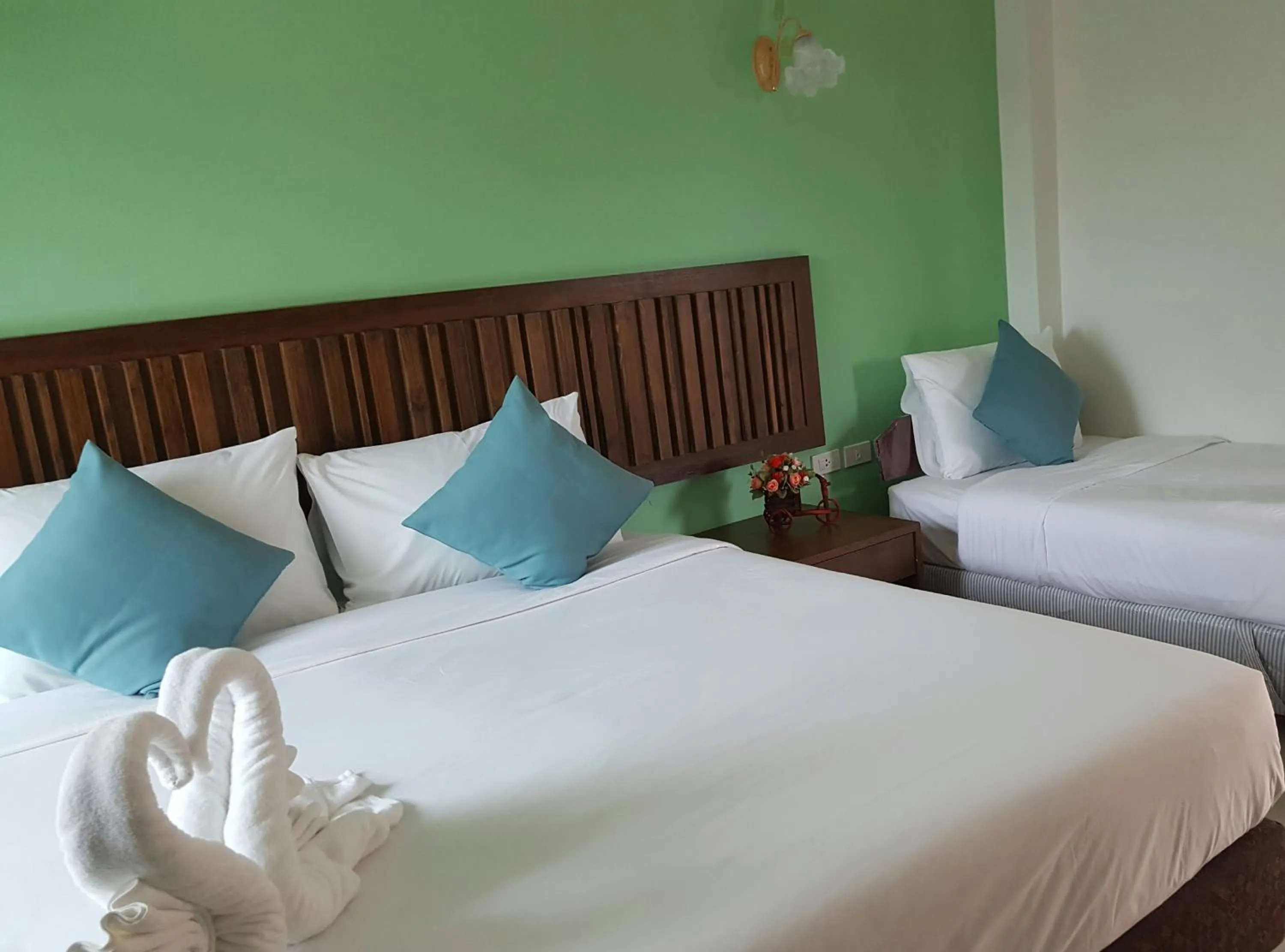 Decorative detail, Bed in BS Airport at Phuket