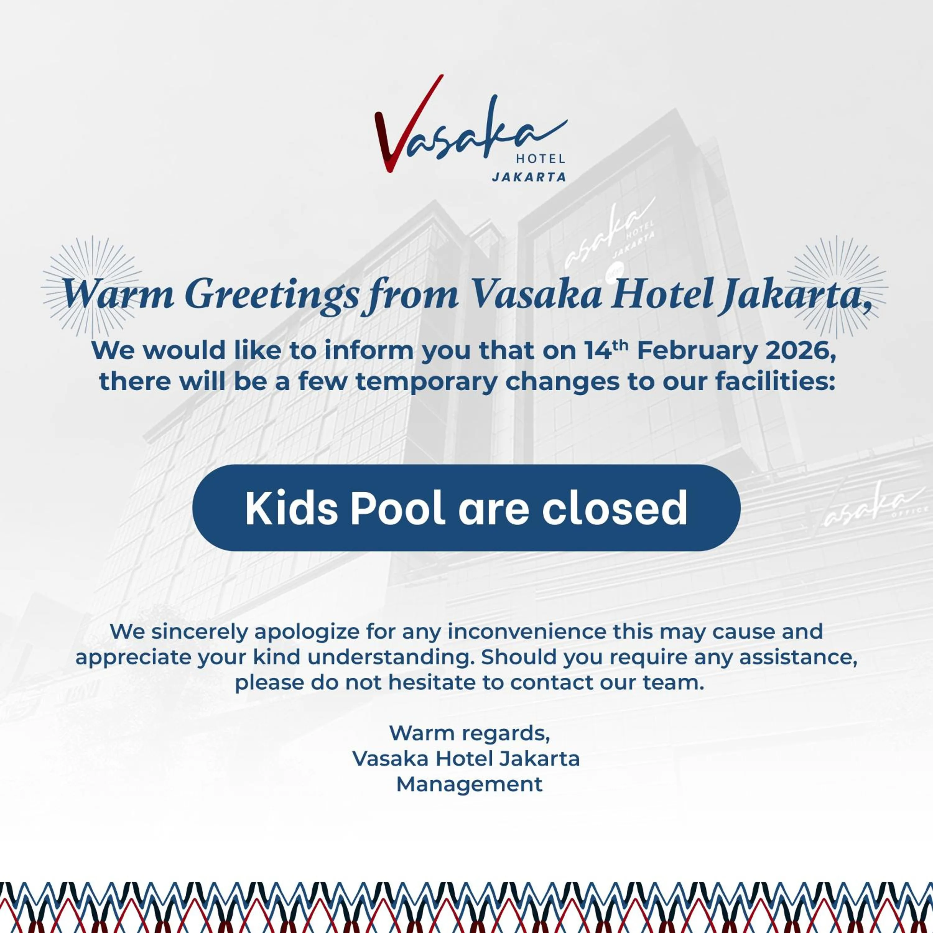 Activities in Vasaka Hotel Jakarta Managed by Dafam
