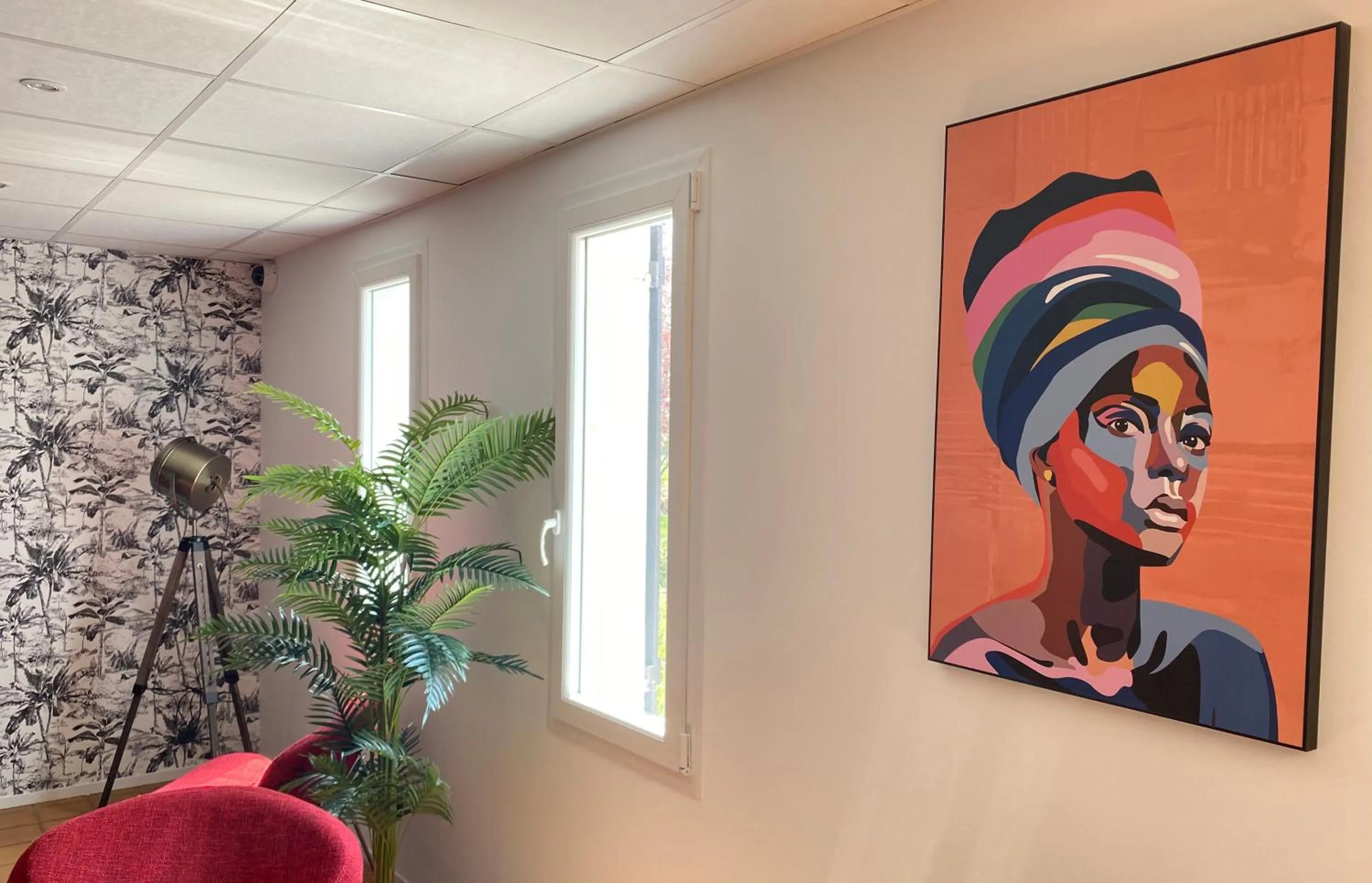 Lounge or bar in Kyriad Direct Chalon Sur Saone Nord