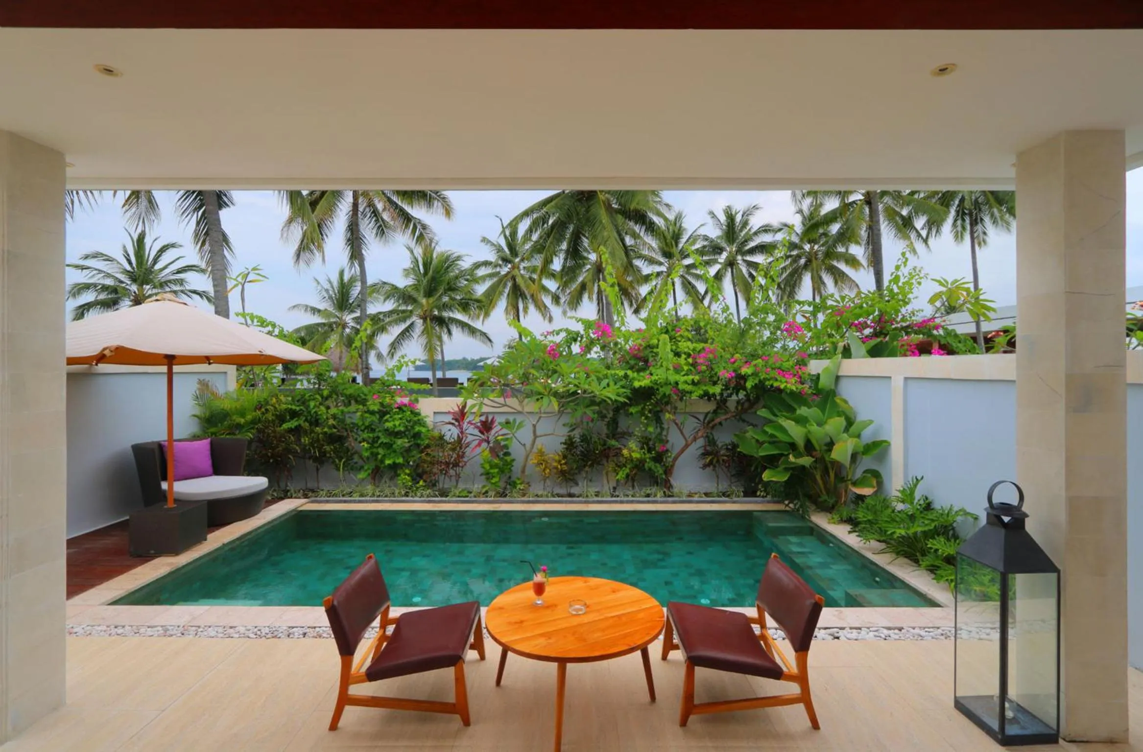 Pool view in Anema Wellness & Resort Gili Lombok - Diving Center PADI