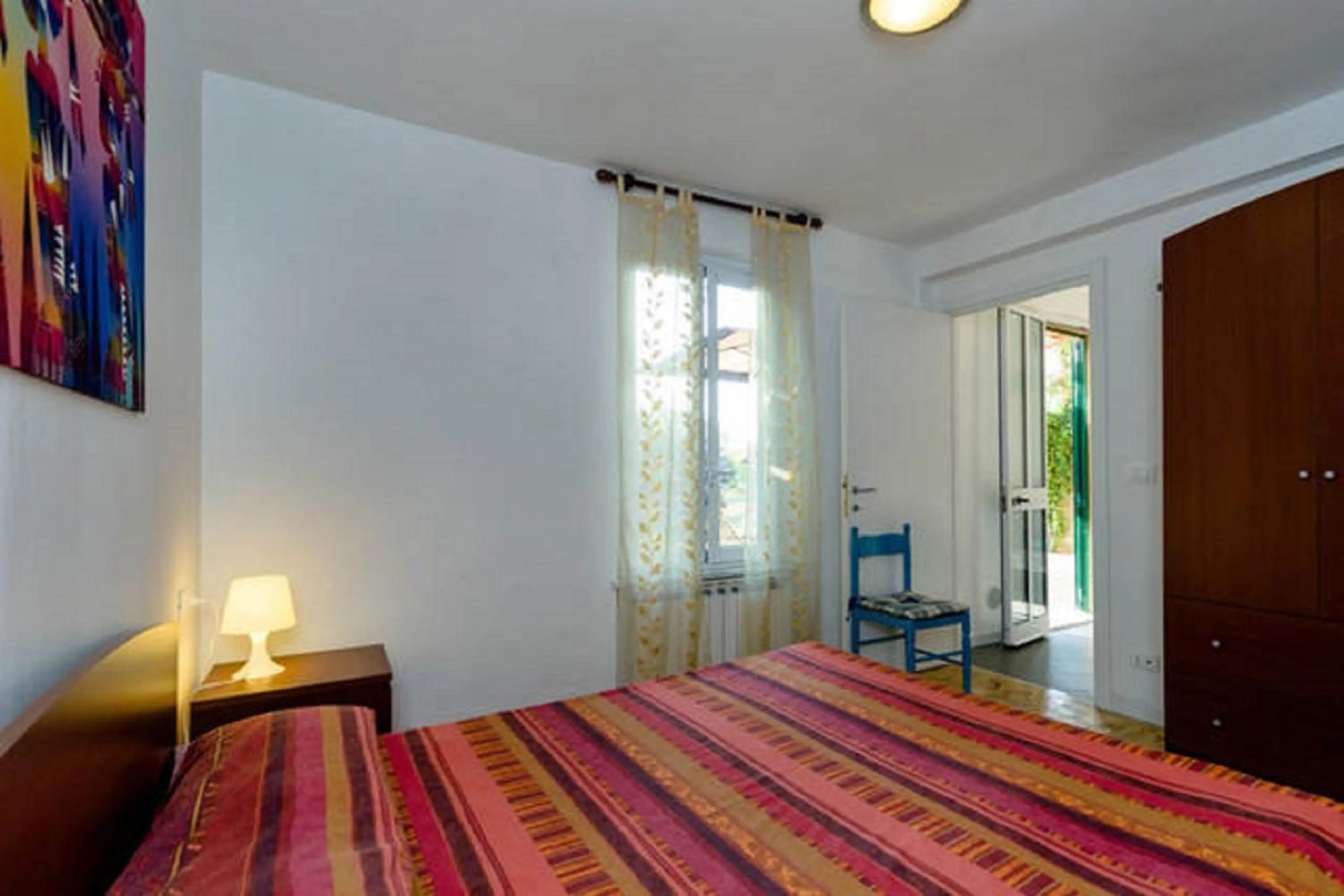 Bedroom, Bed in Varazze Apartment