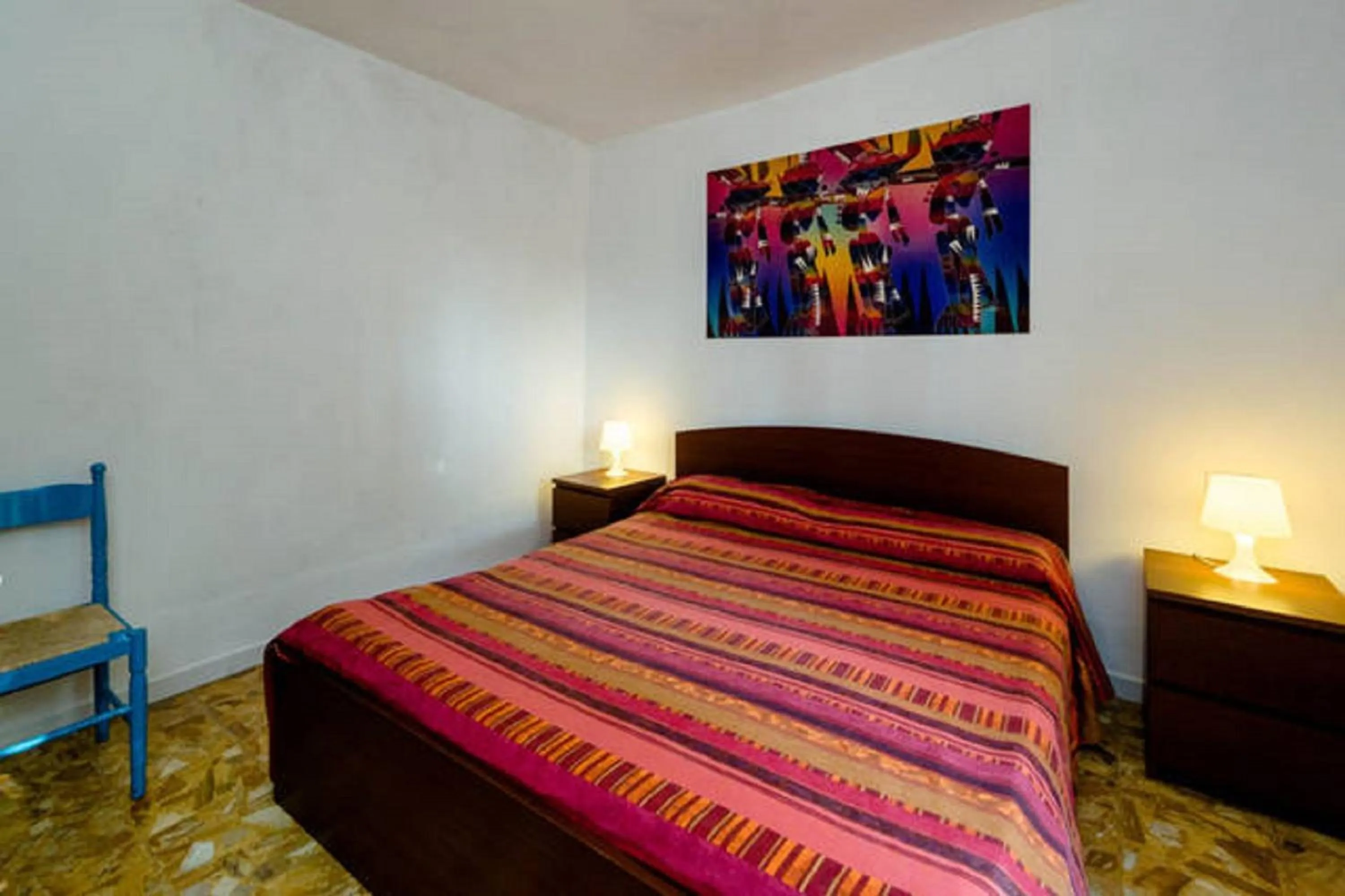 Bedroom, Bed in Varazze Apartment