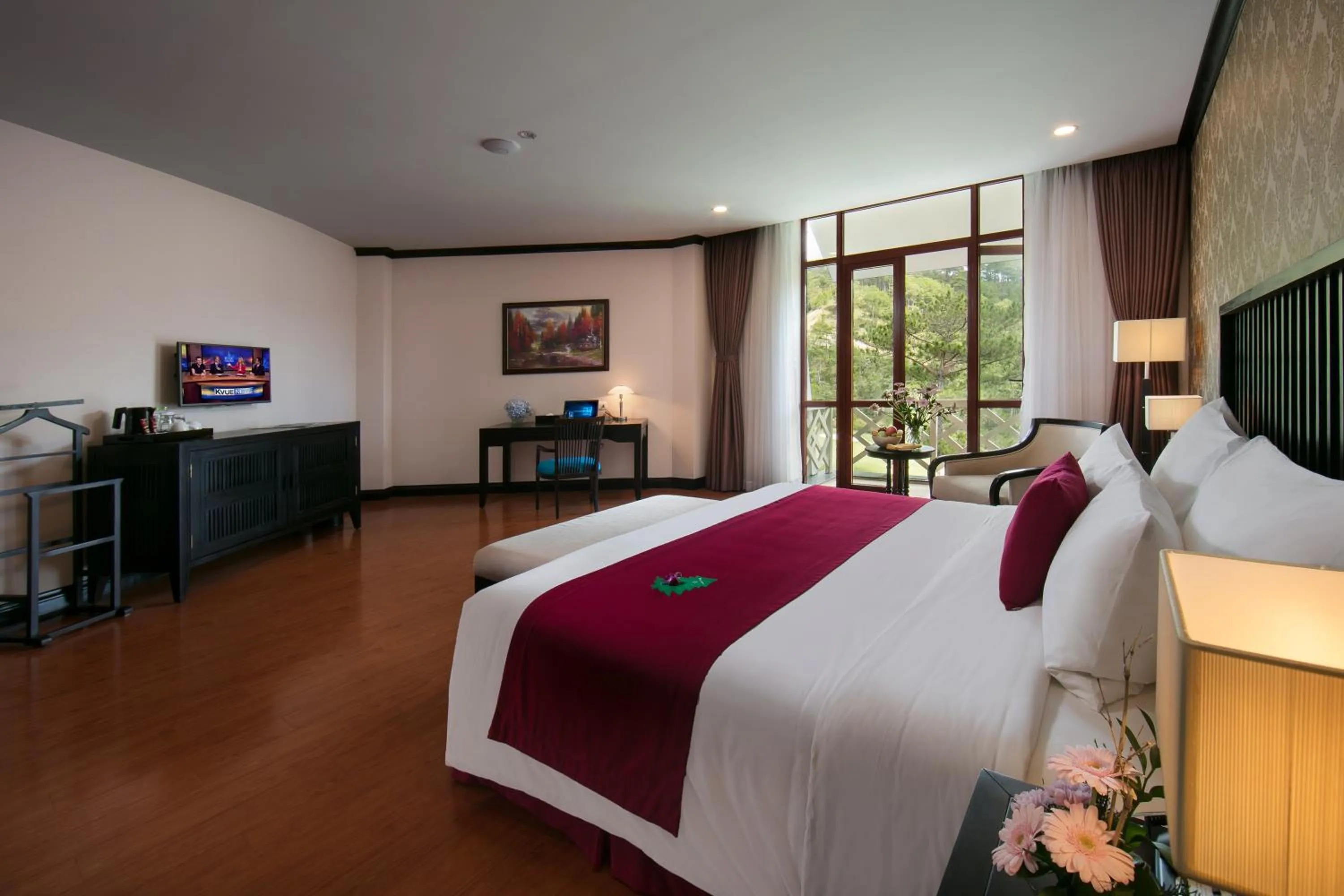 Bed in Swiss-Belresort Tuyen Lam