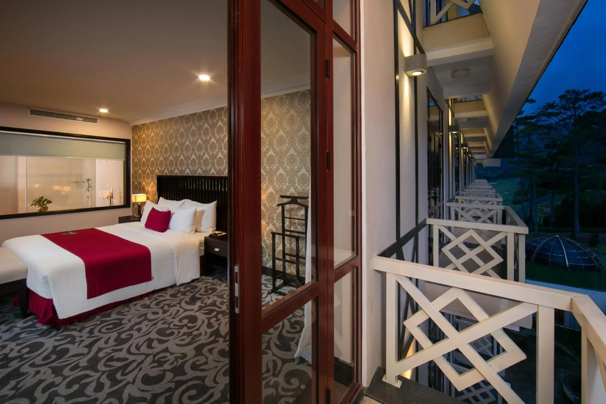 Bed in Swiss-Belresort Tuyen Lam