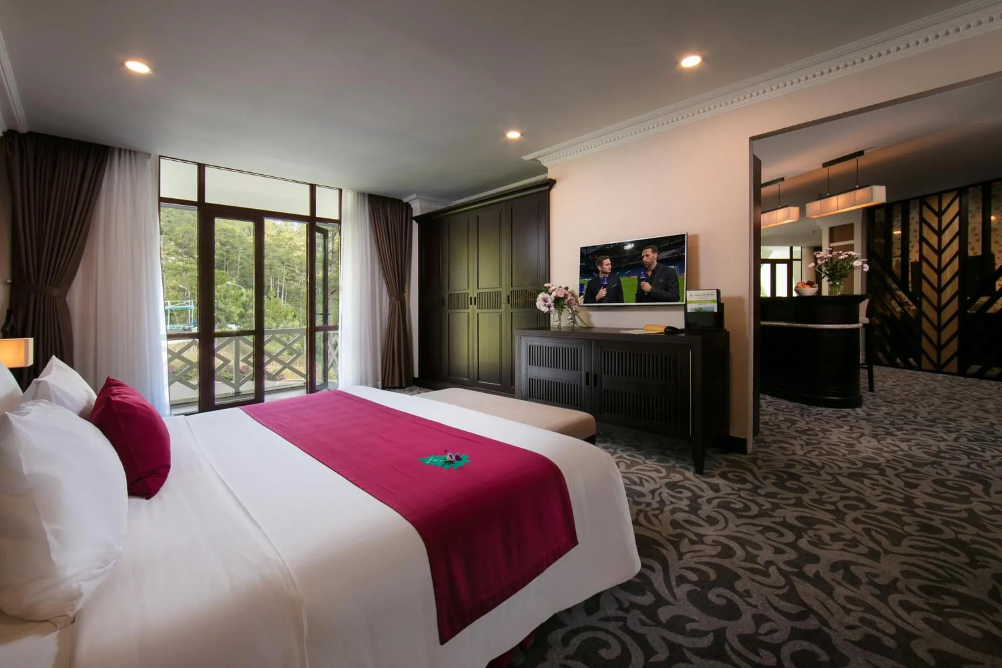 Bed in Swiss-Belresort Tuyen Lam