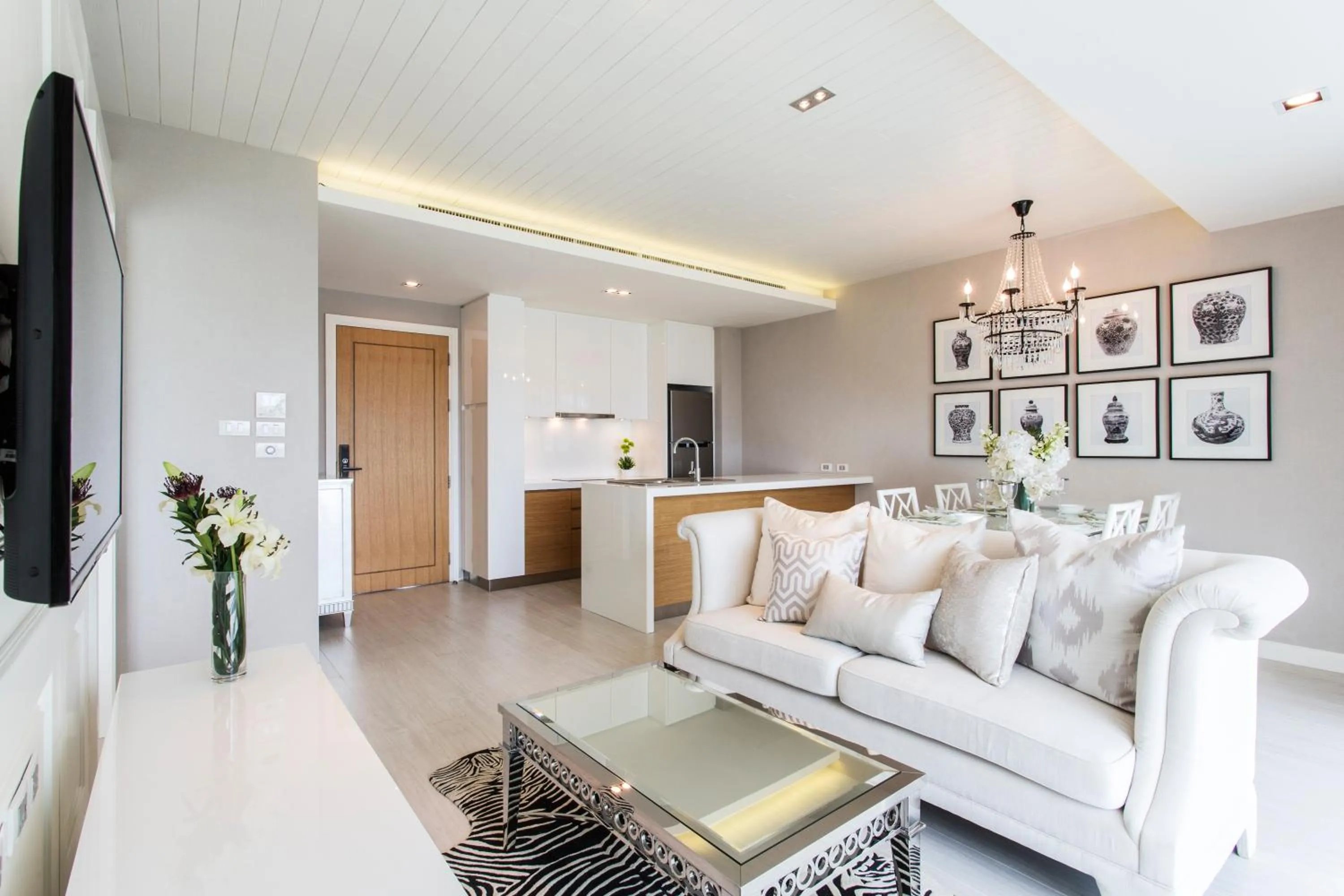 Living room in The Chiang Mai Riverside