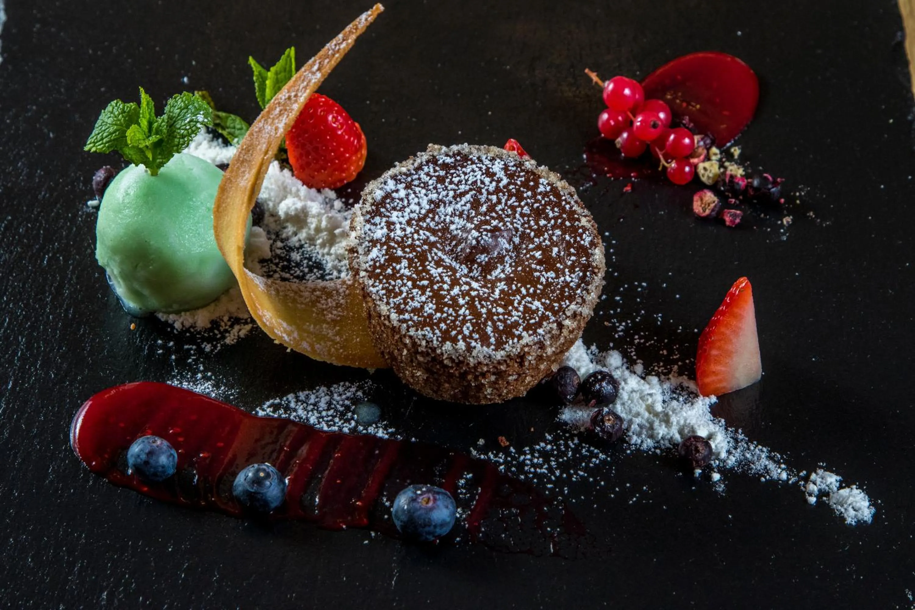 Food close-up in Hotel Logos