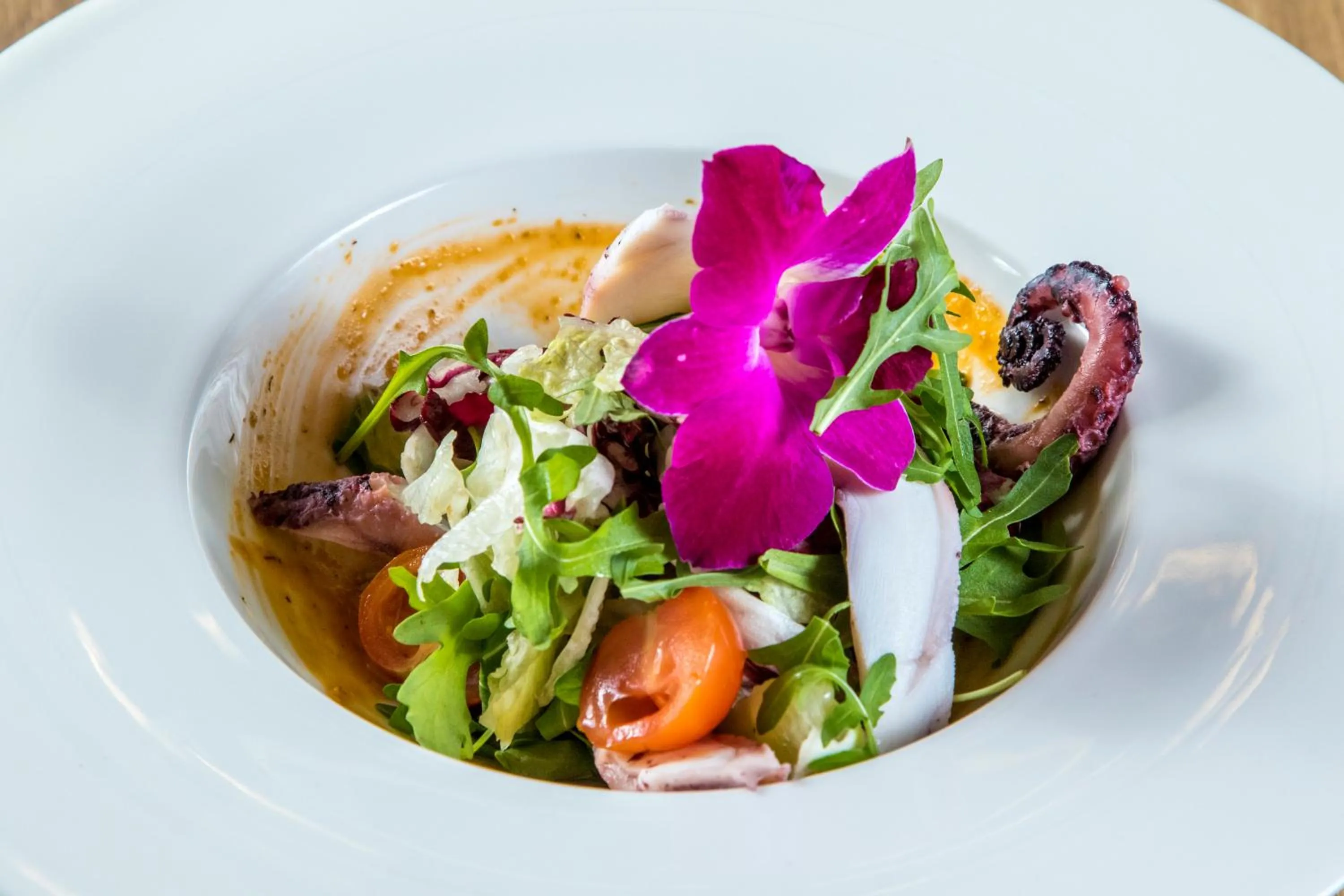 Food close-up in Hotel Logos