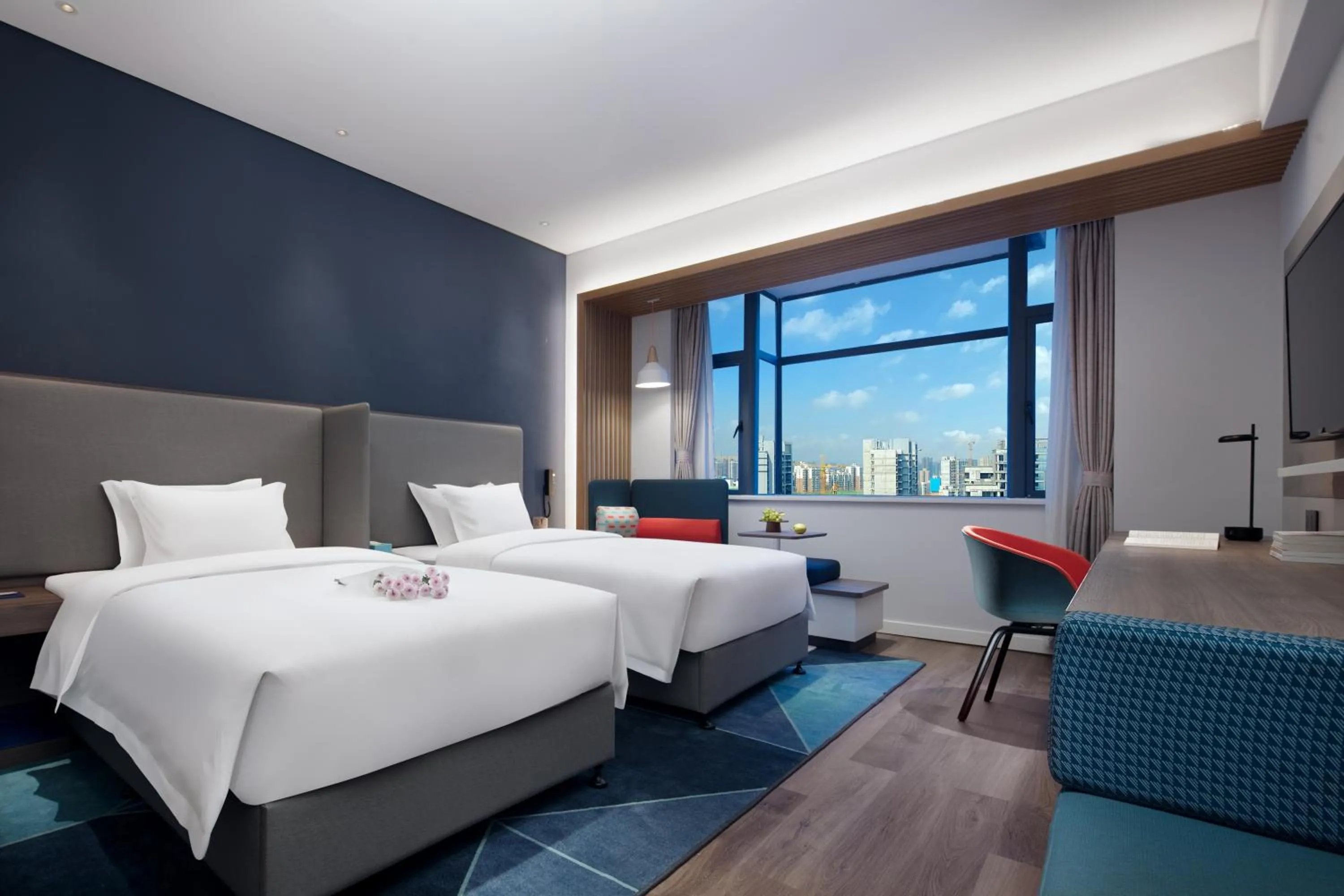 Bed in Holiday Inn Express Hengyang High-tech Zone