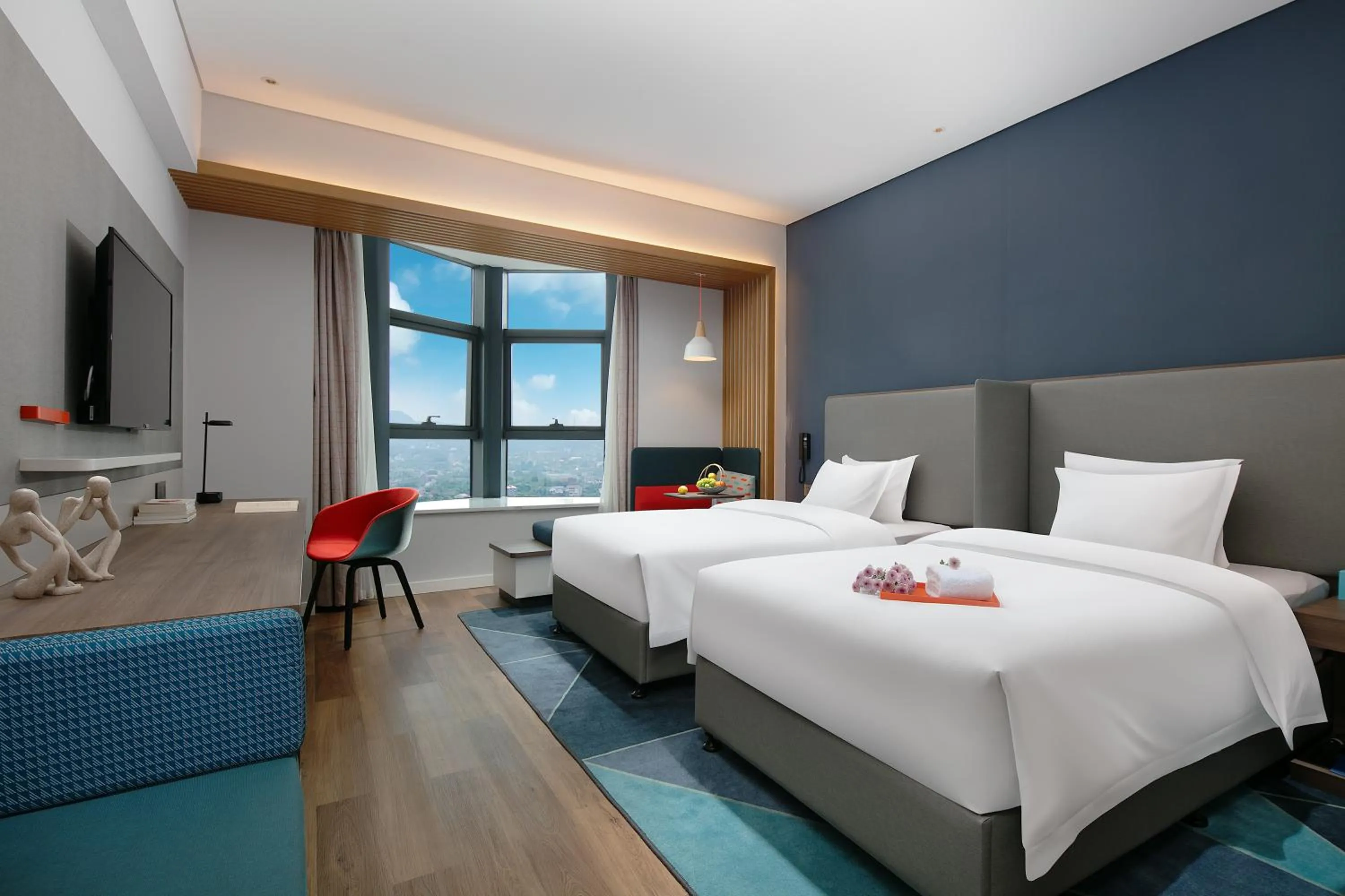 Bed in Holiday Inn Express Hengyang High-tech Zone