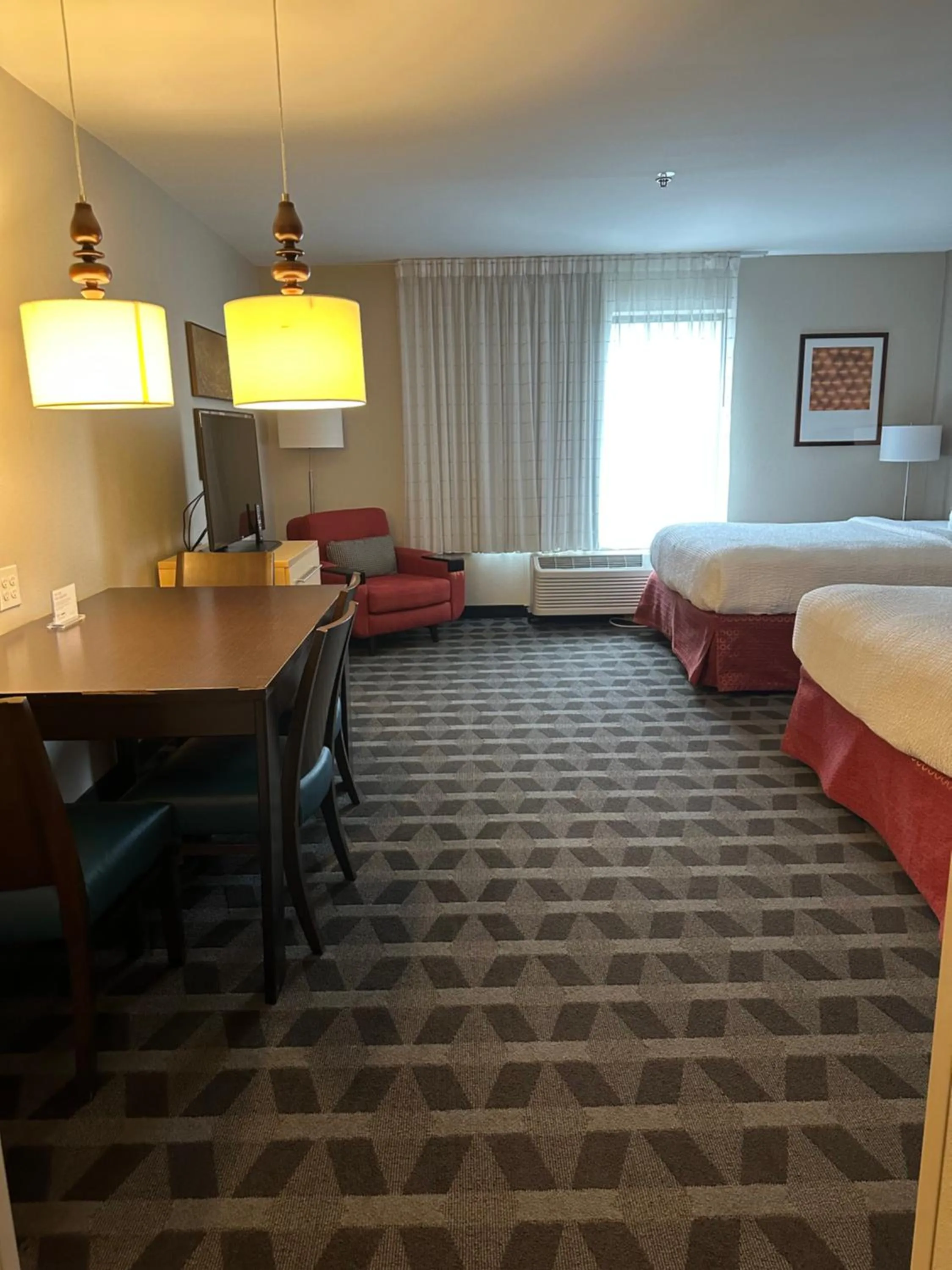Seating area, Bed in TownePlace Suites by Marriott Columbia Northwest/Harbison
