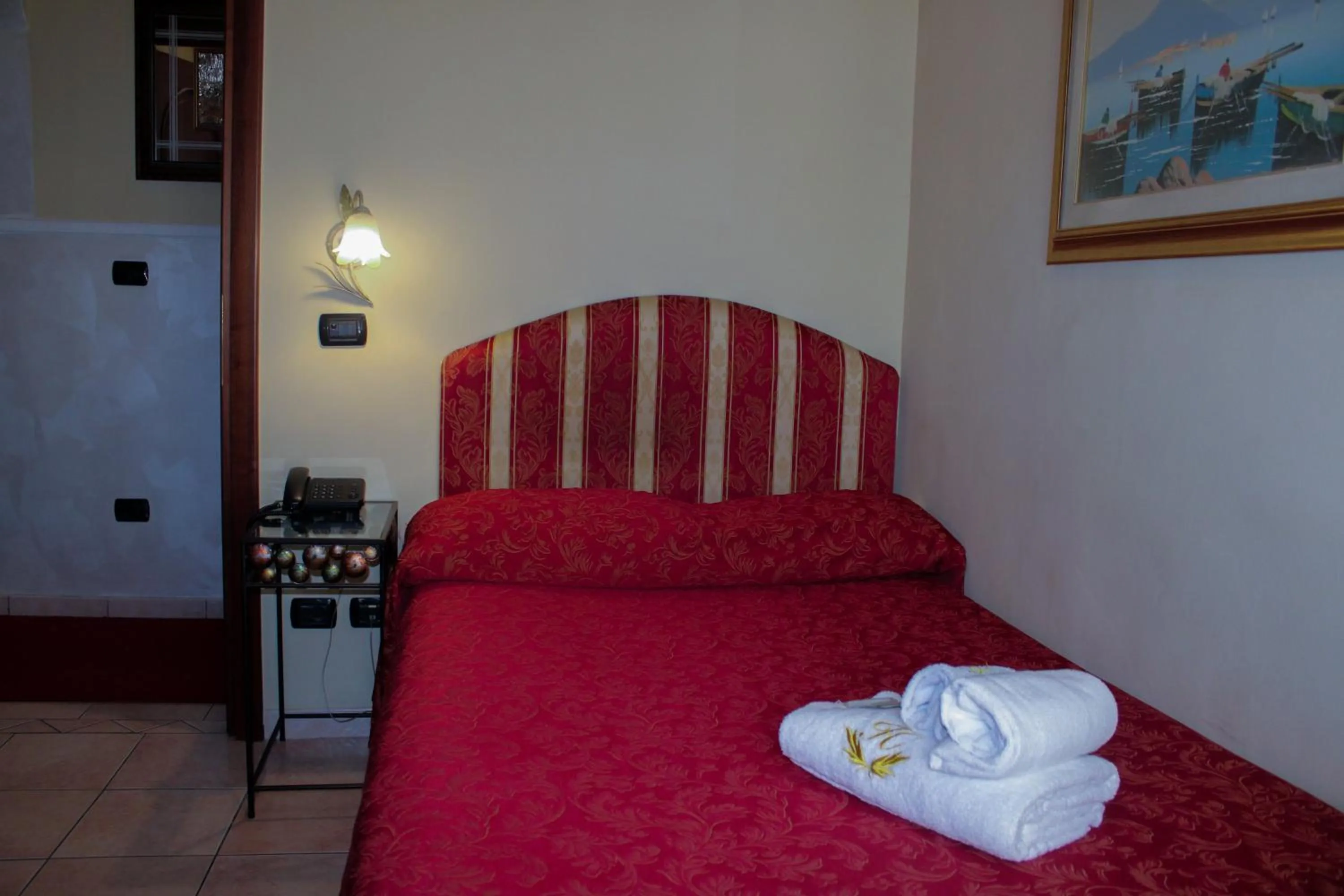 Bed in Hotel Sicilia