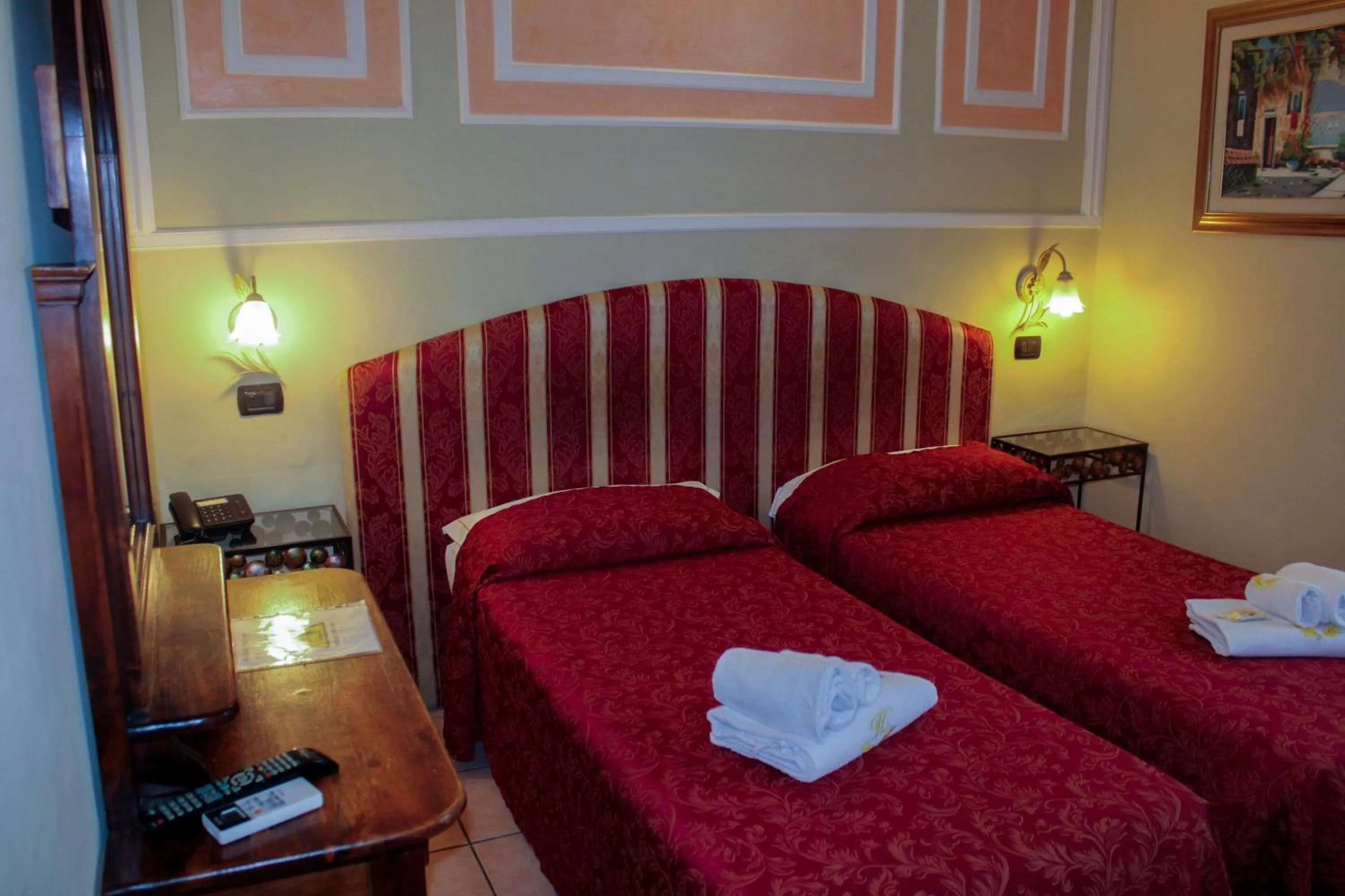 Bed in Hotel Sicilia