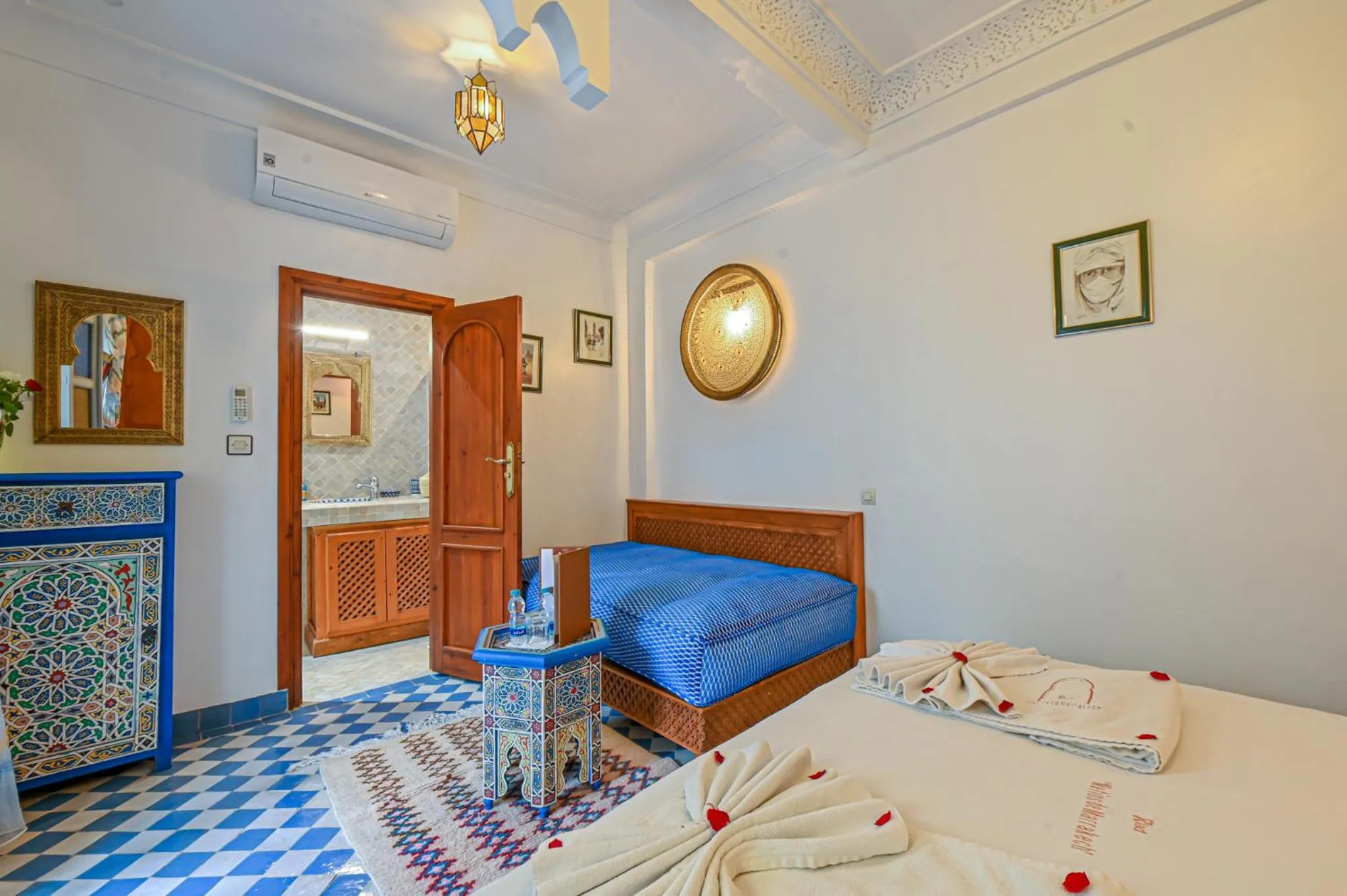 Bedroom, Bed in Riad Matins De Marrakech
