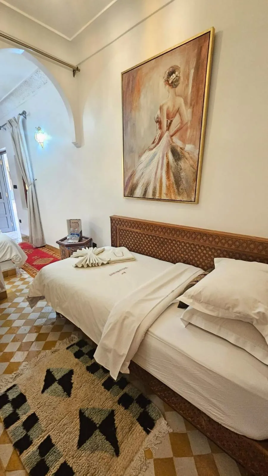 Bed in Riad Matins De Marrakech