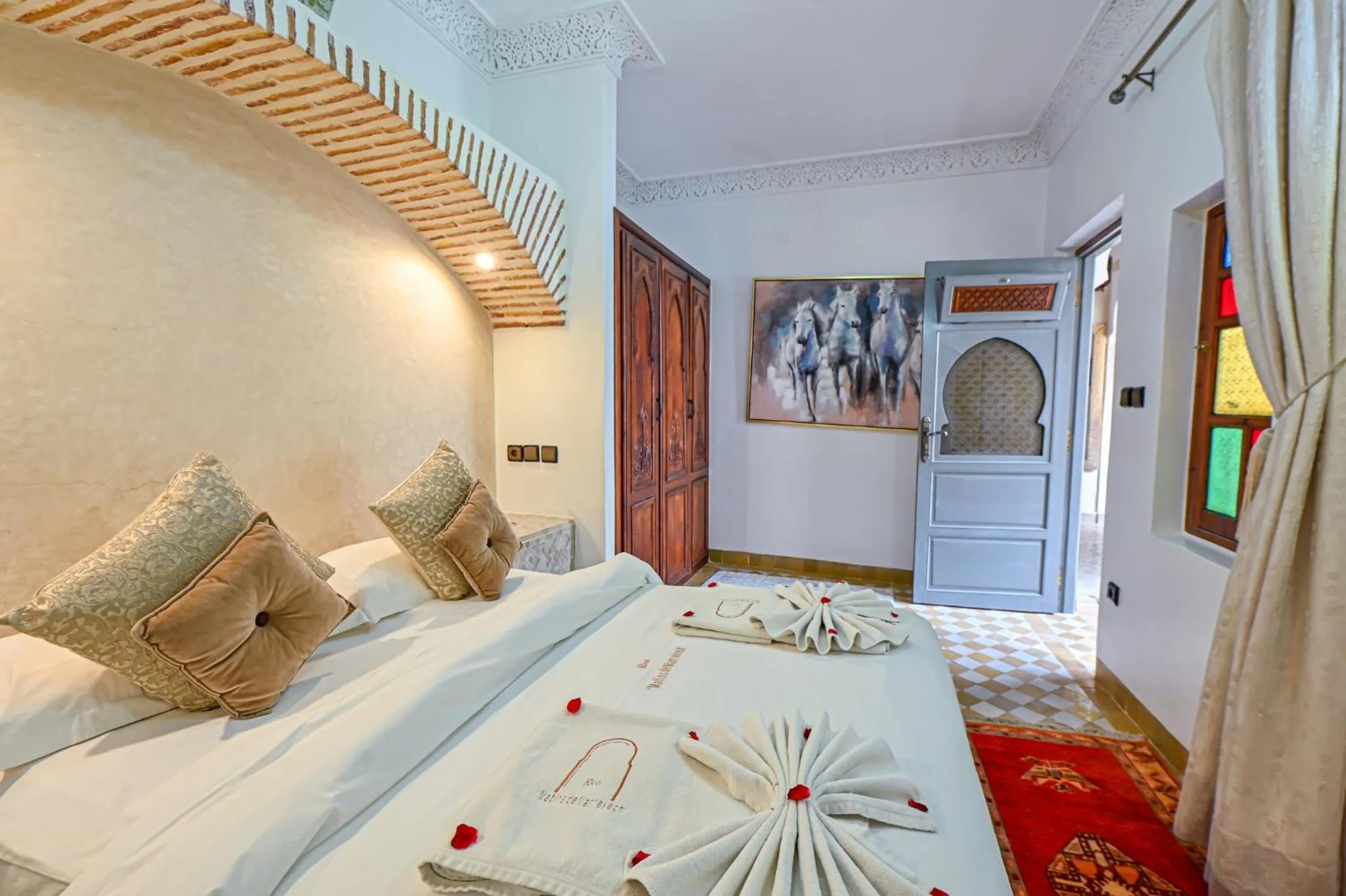 Bedroom, Bed in Riad Matins De Marrakech