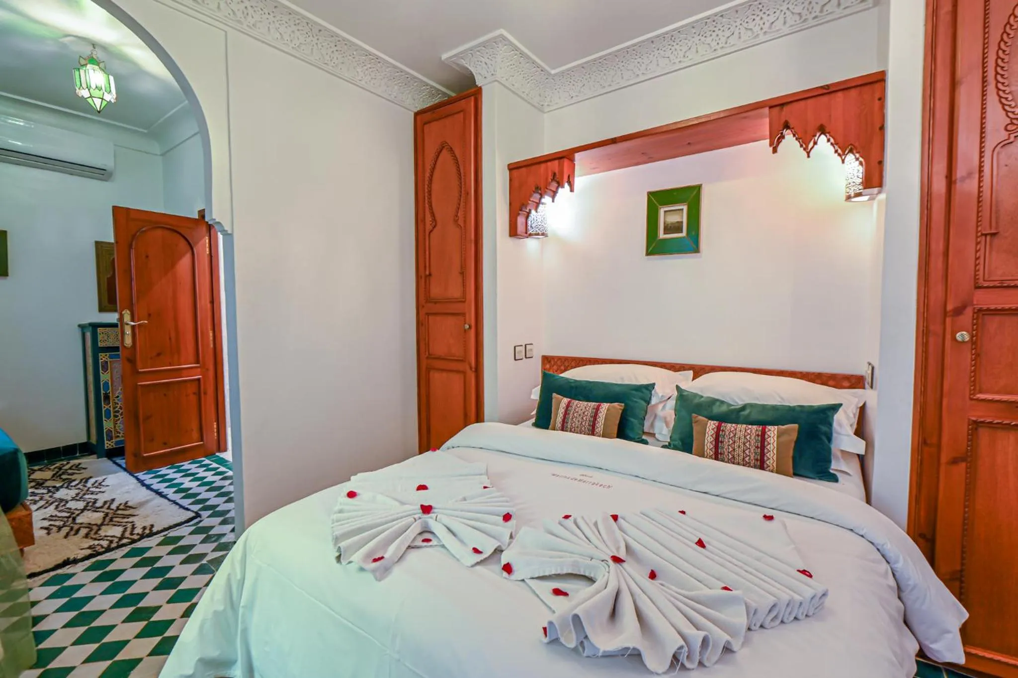 Bedroom, Bed in Riad Matins De Marrakech