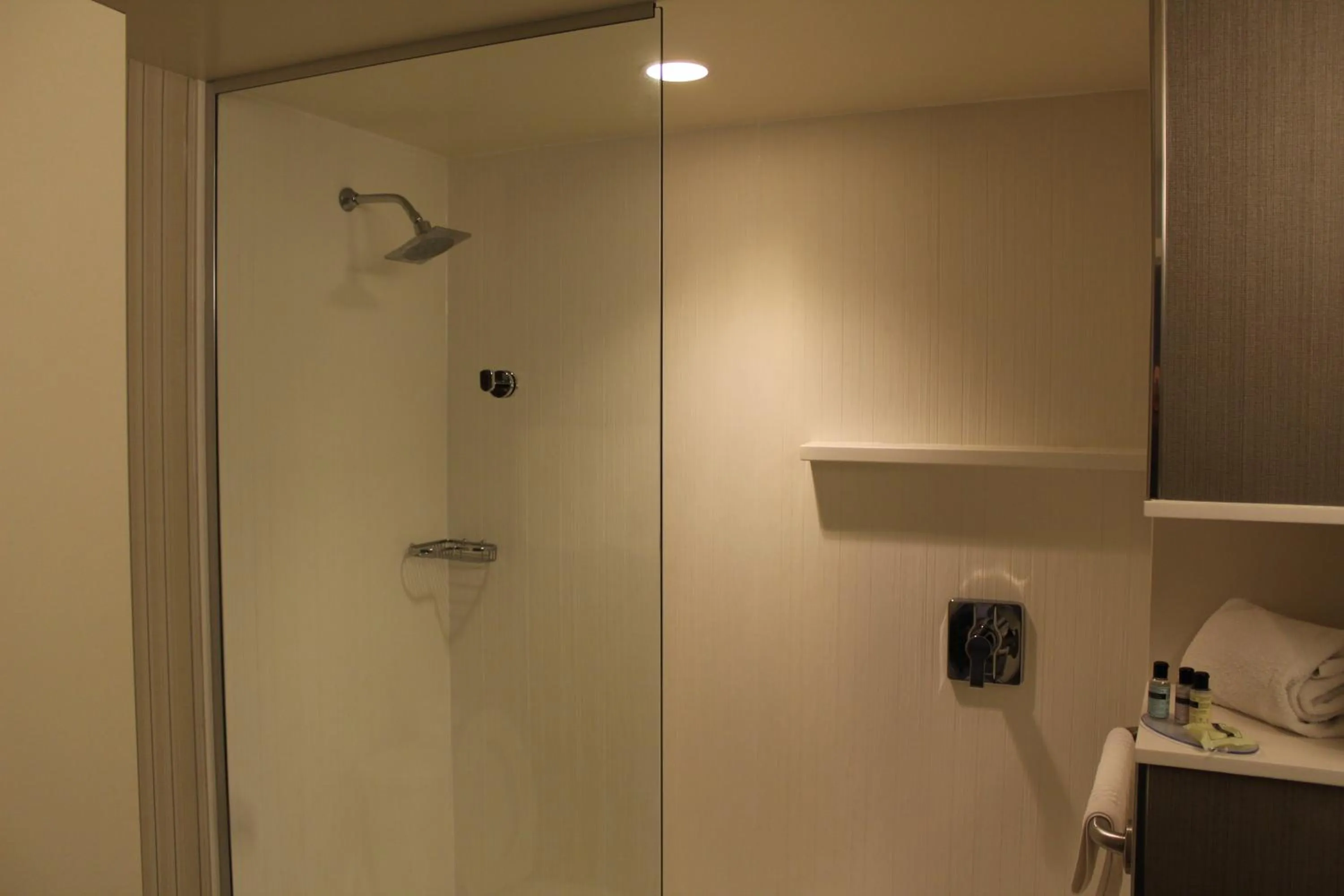 Bathroom in Courtyard by Marriott Muncie at Horizon Convention Center