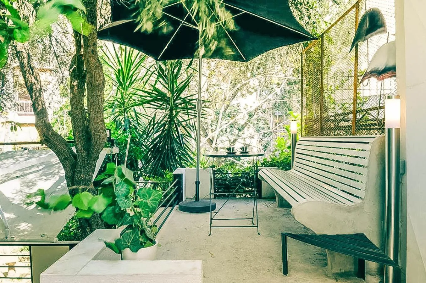 Patio in Athens Green Apartments