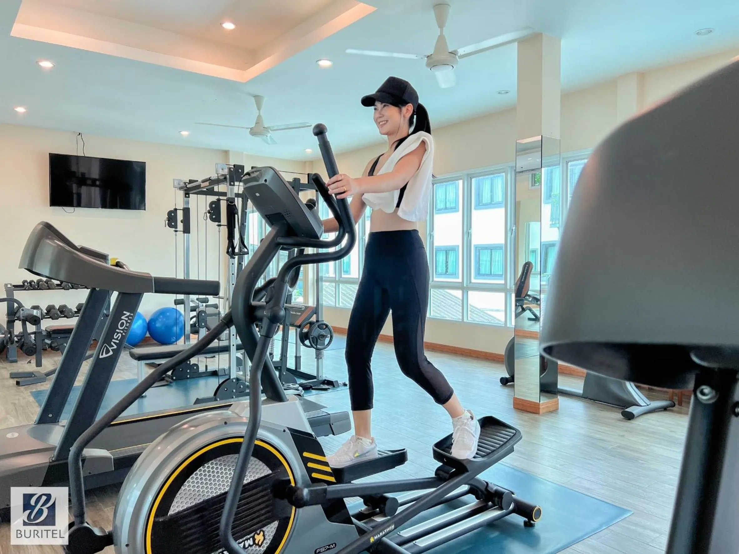 Fitness centre/facilities in Buritel Hotel
