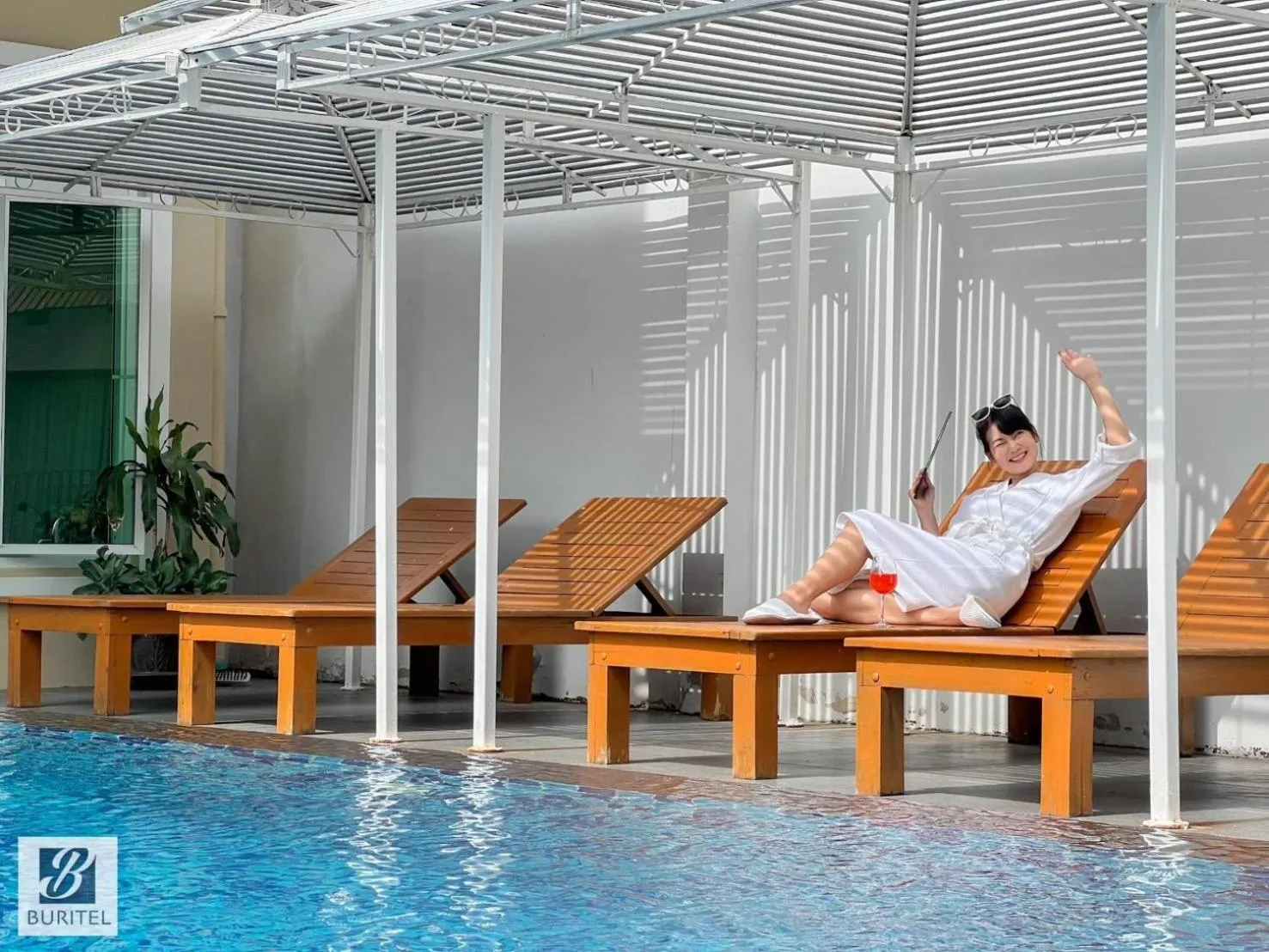 Swimming pool in Buritel Hotel