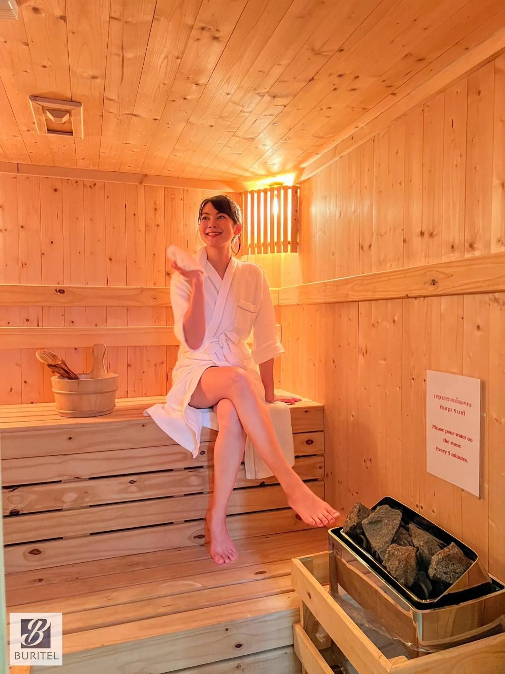 Sauna in Buritel Hotel