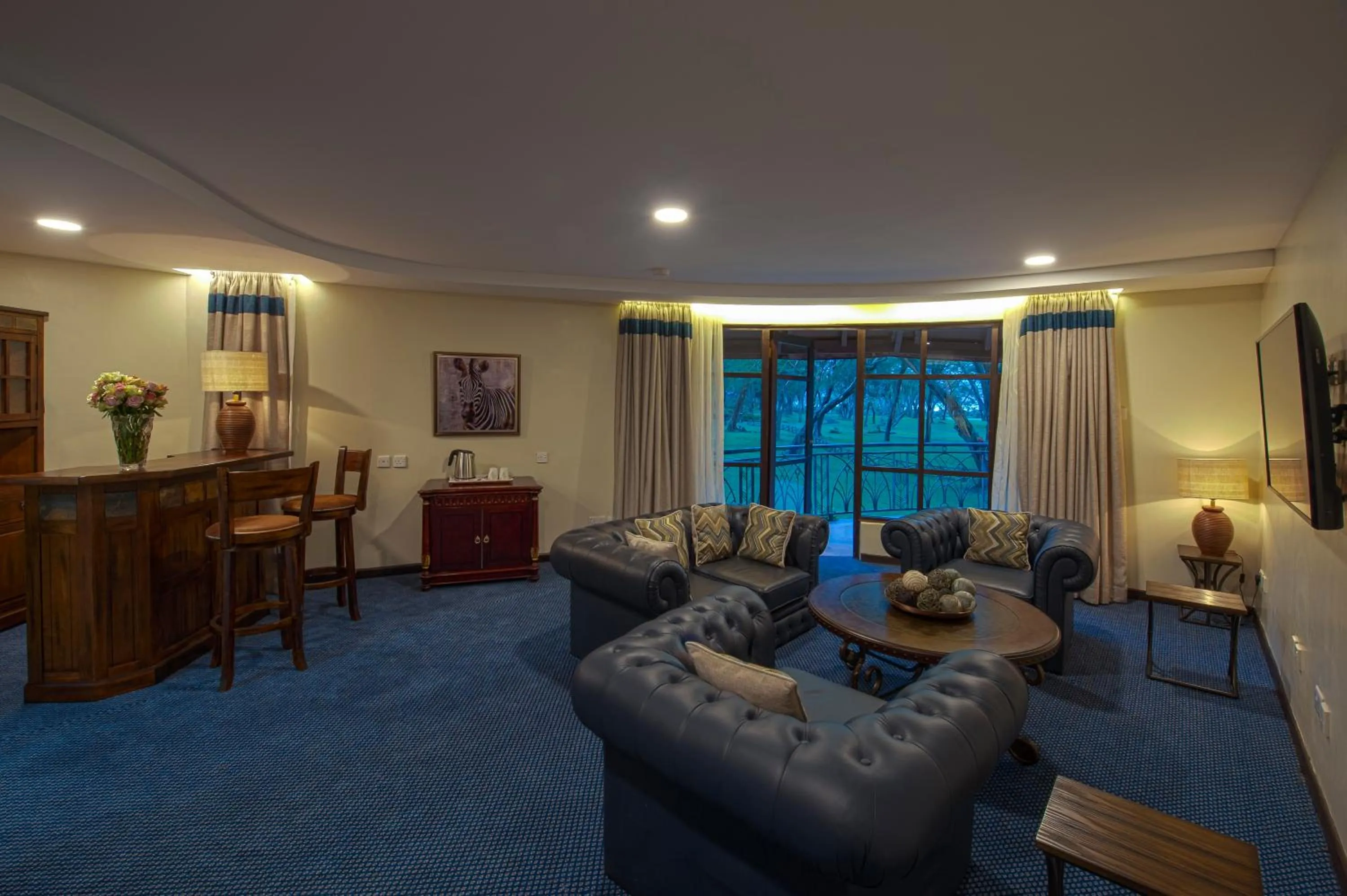 Seating area in Lake Naivasha Sopa Resort