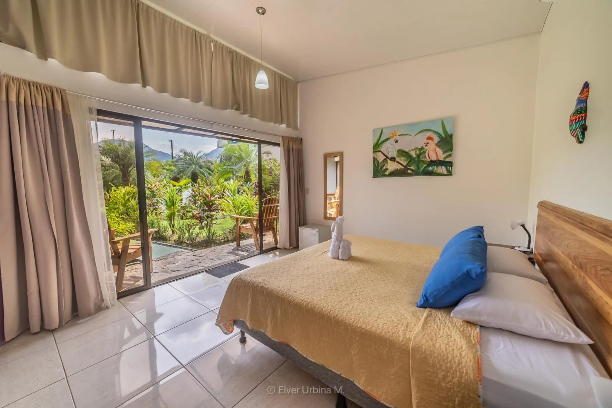 Garden view, Bed in Hotel Secreto La Fortuna