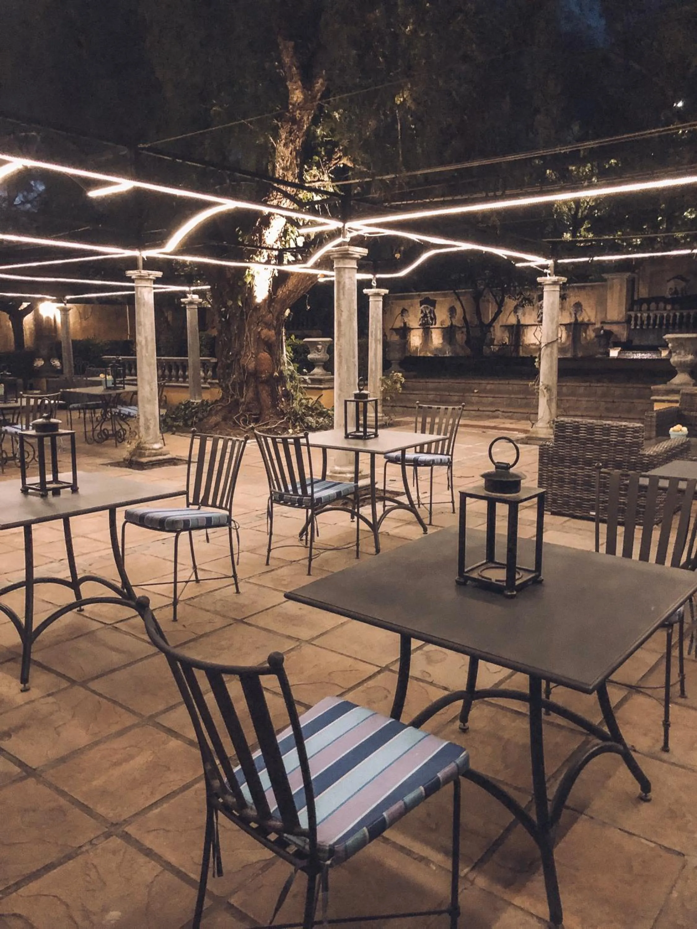 Patio in Franschhoek Country House & Villas
