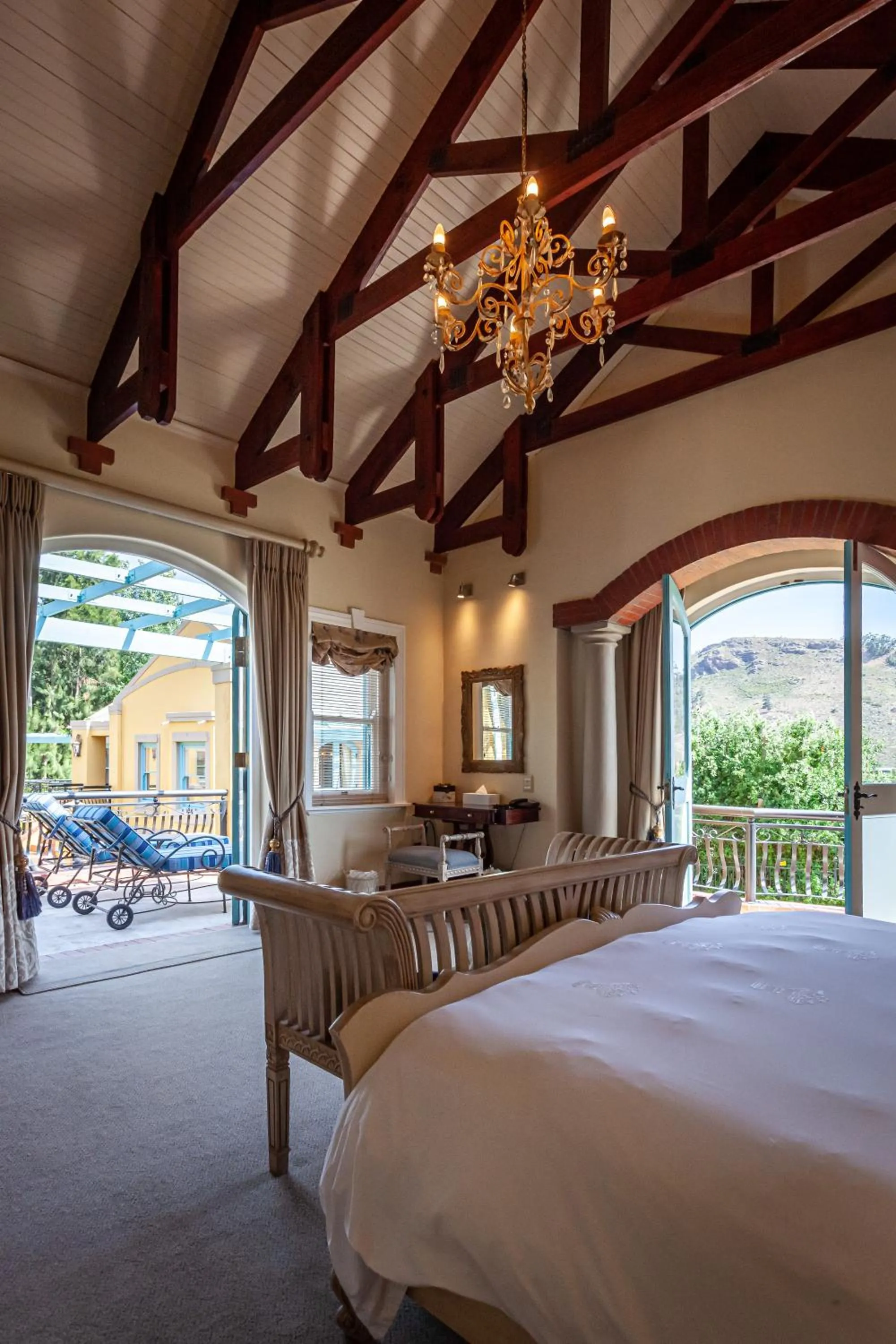 Decorative detail, Bed in Franschhoek Country House & Villas