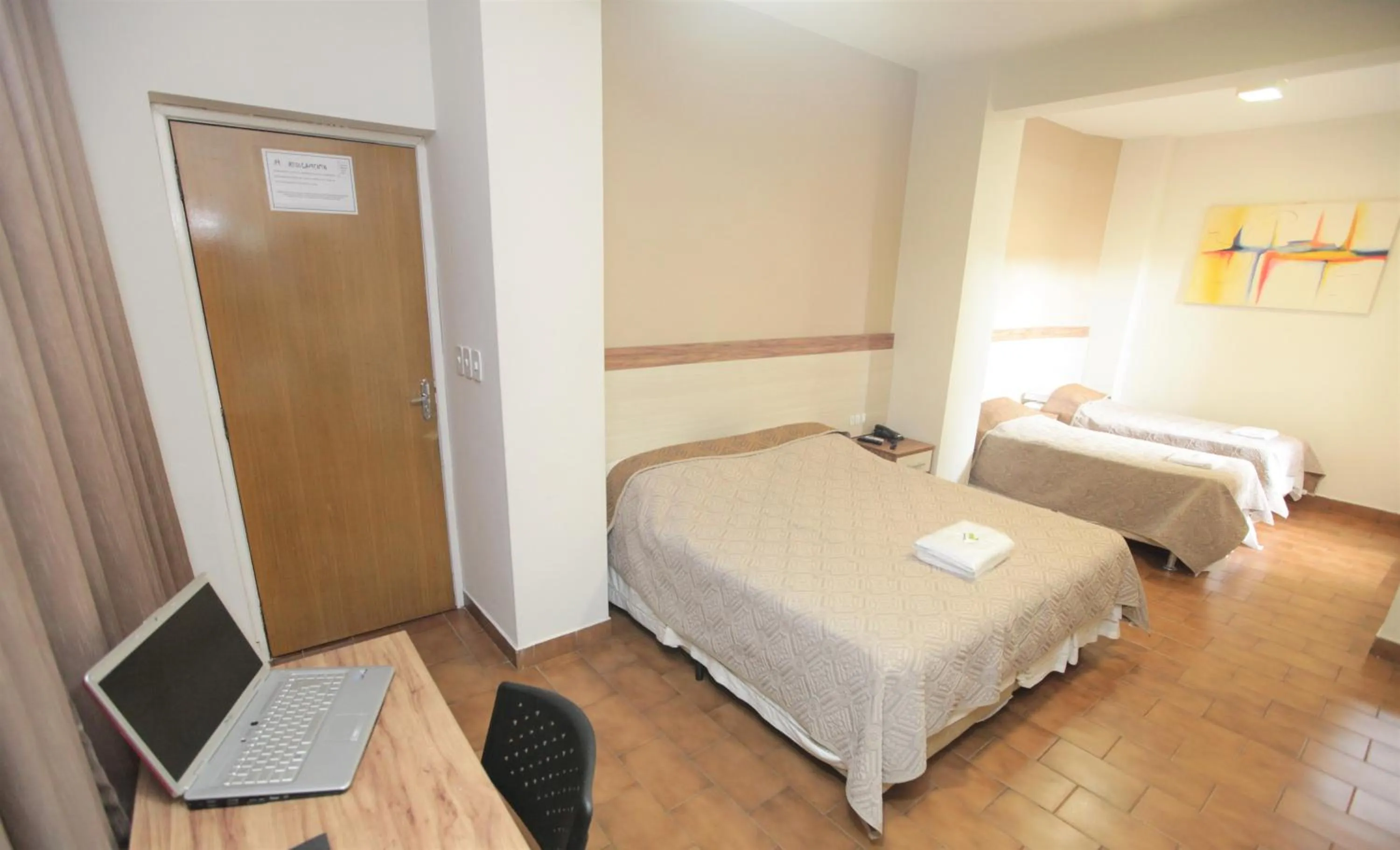 Bed in Hotel Pouso Novo