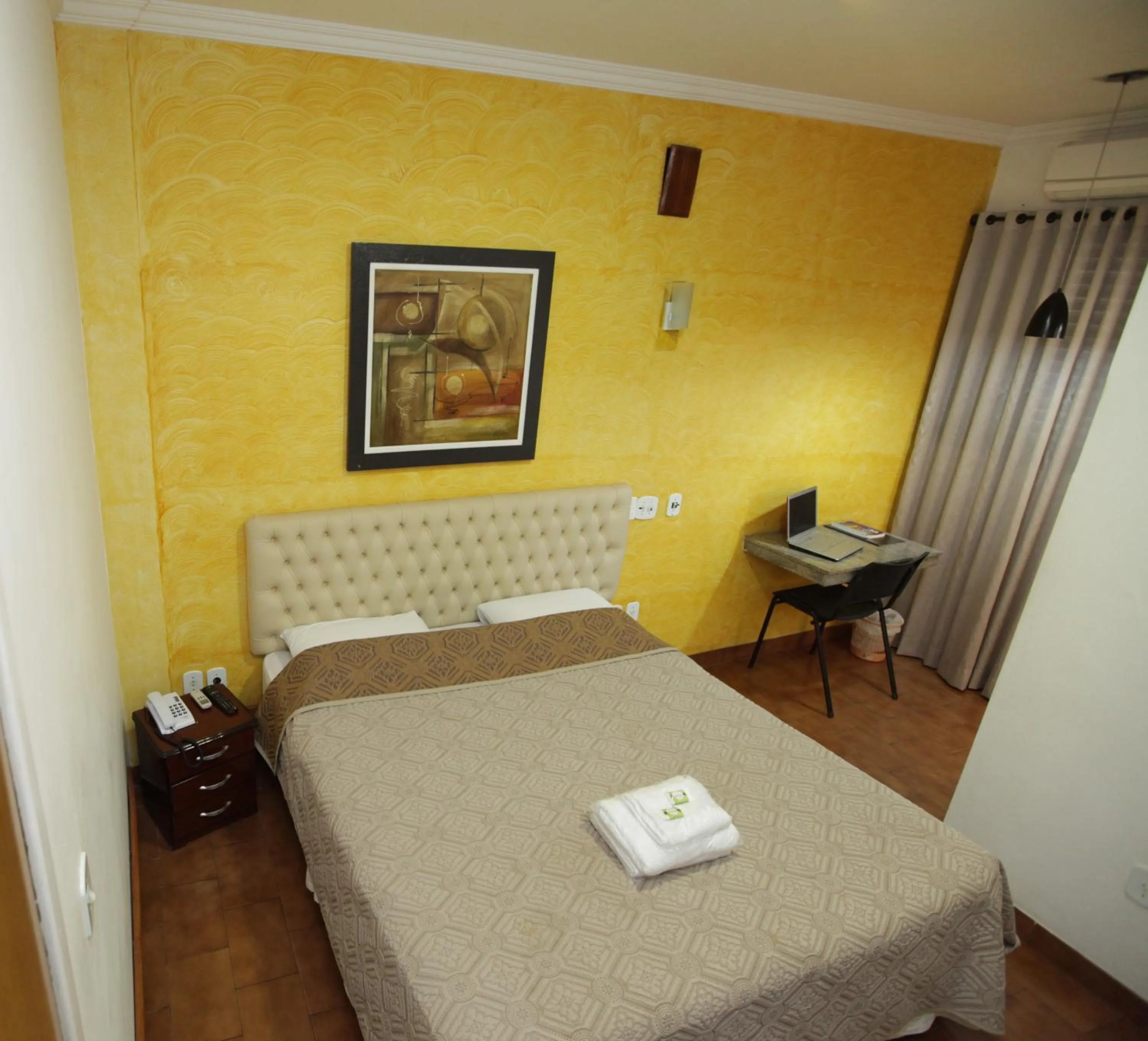 Bed in Hotel Pouso Novo