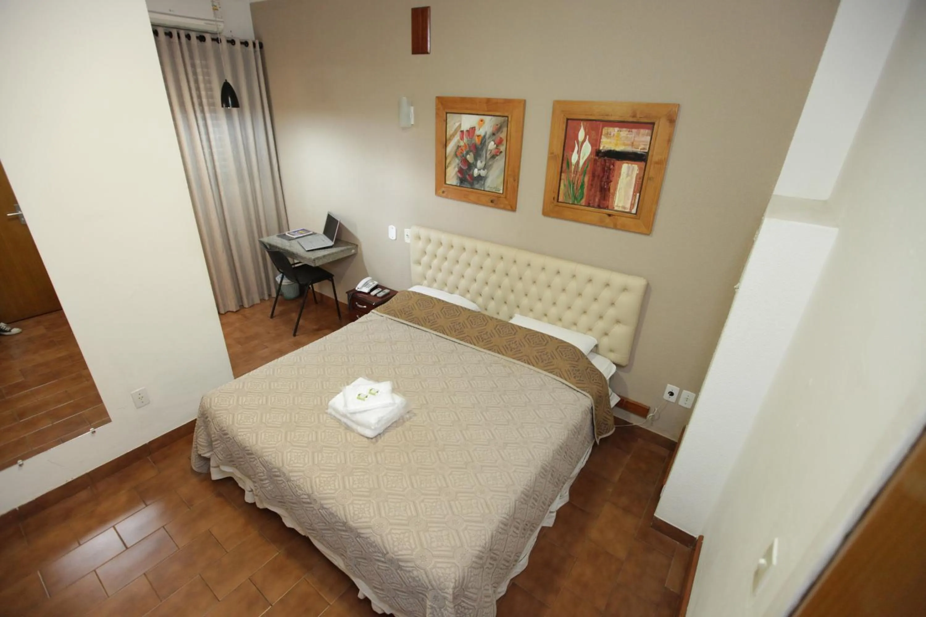 Bed in Hotel Pouso Novo