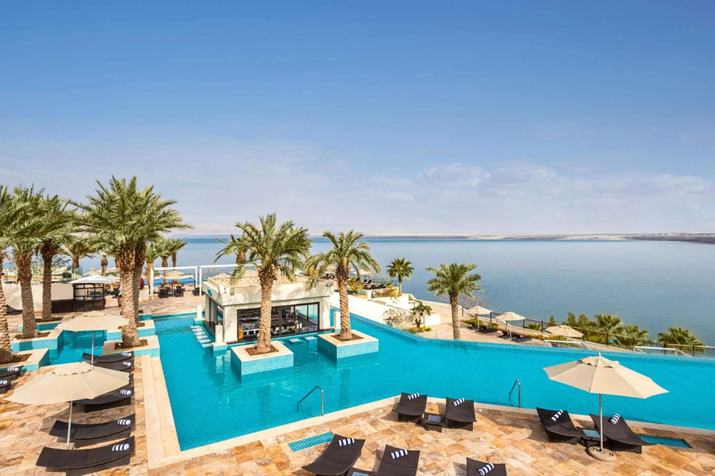 Pool view in Hilton Dead Sea Resort & Spa