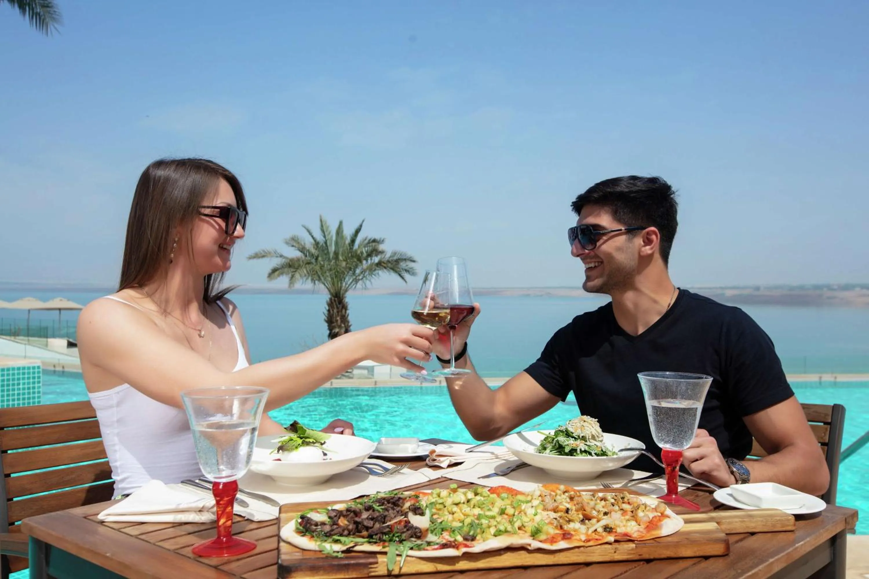 Pool view in Hilton Dead Sea Resort & Spa
