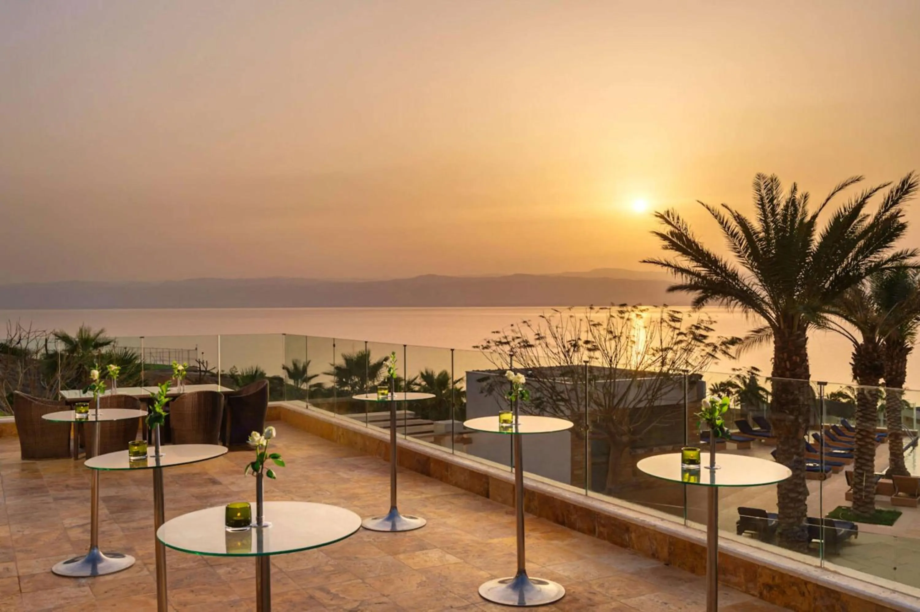 Patio in Hilton Dead Sea Resort & Spa
