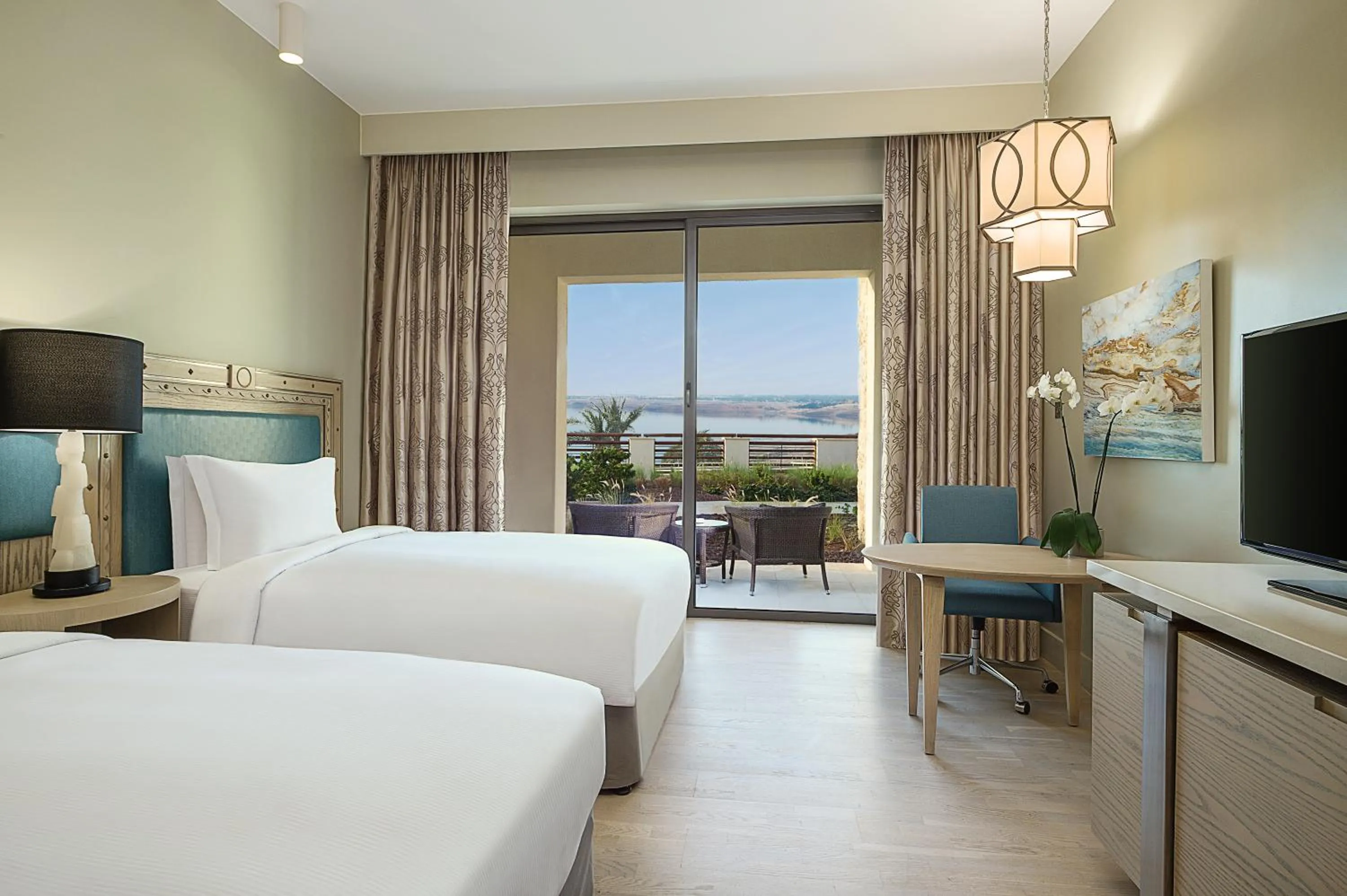 Property building, Bed in Hilton Dead Sea Resort & Spa