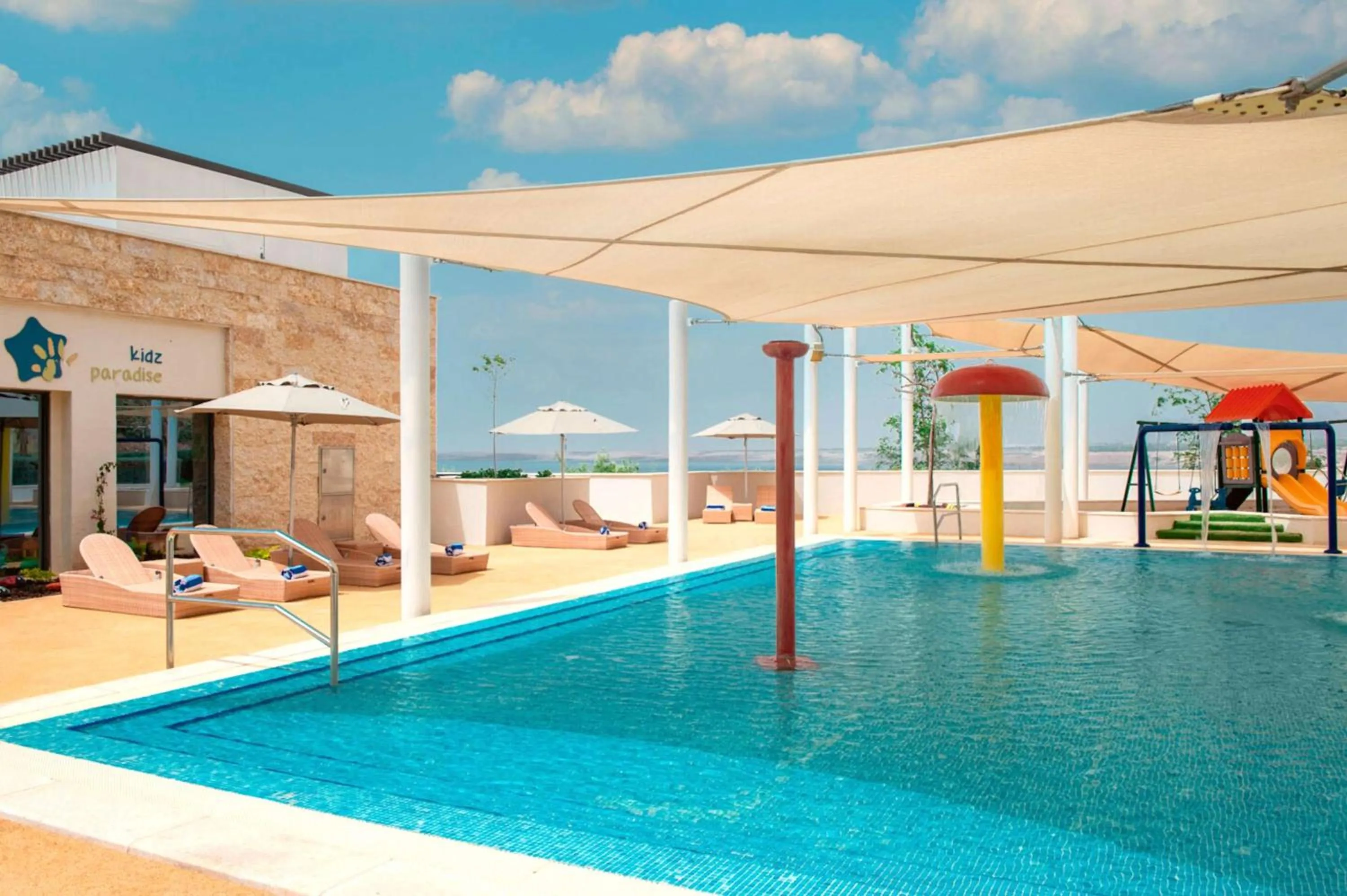 Pool view in Hilton Dead Sea Resort & Spa