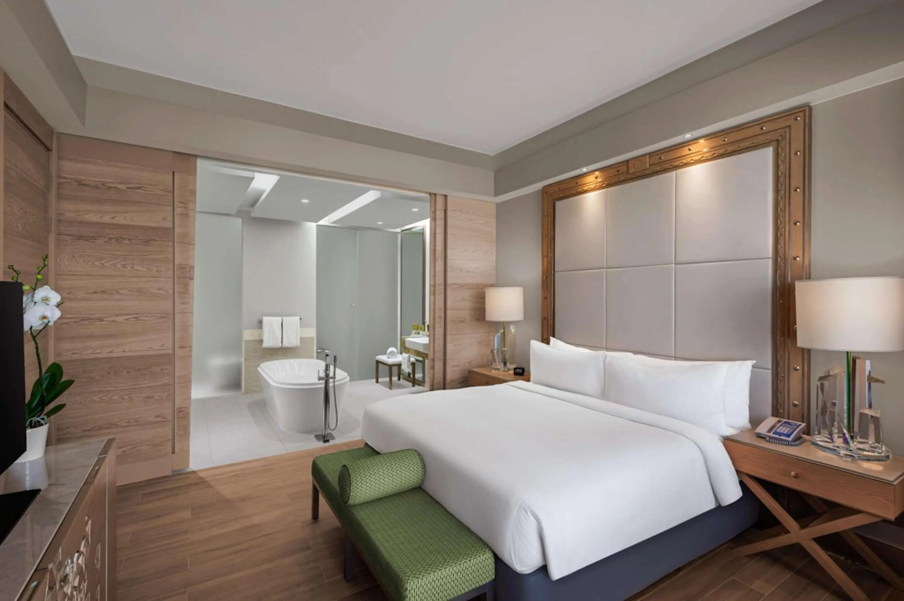 Bed in Hilton Dead Sea Resort & Spa