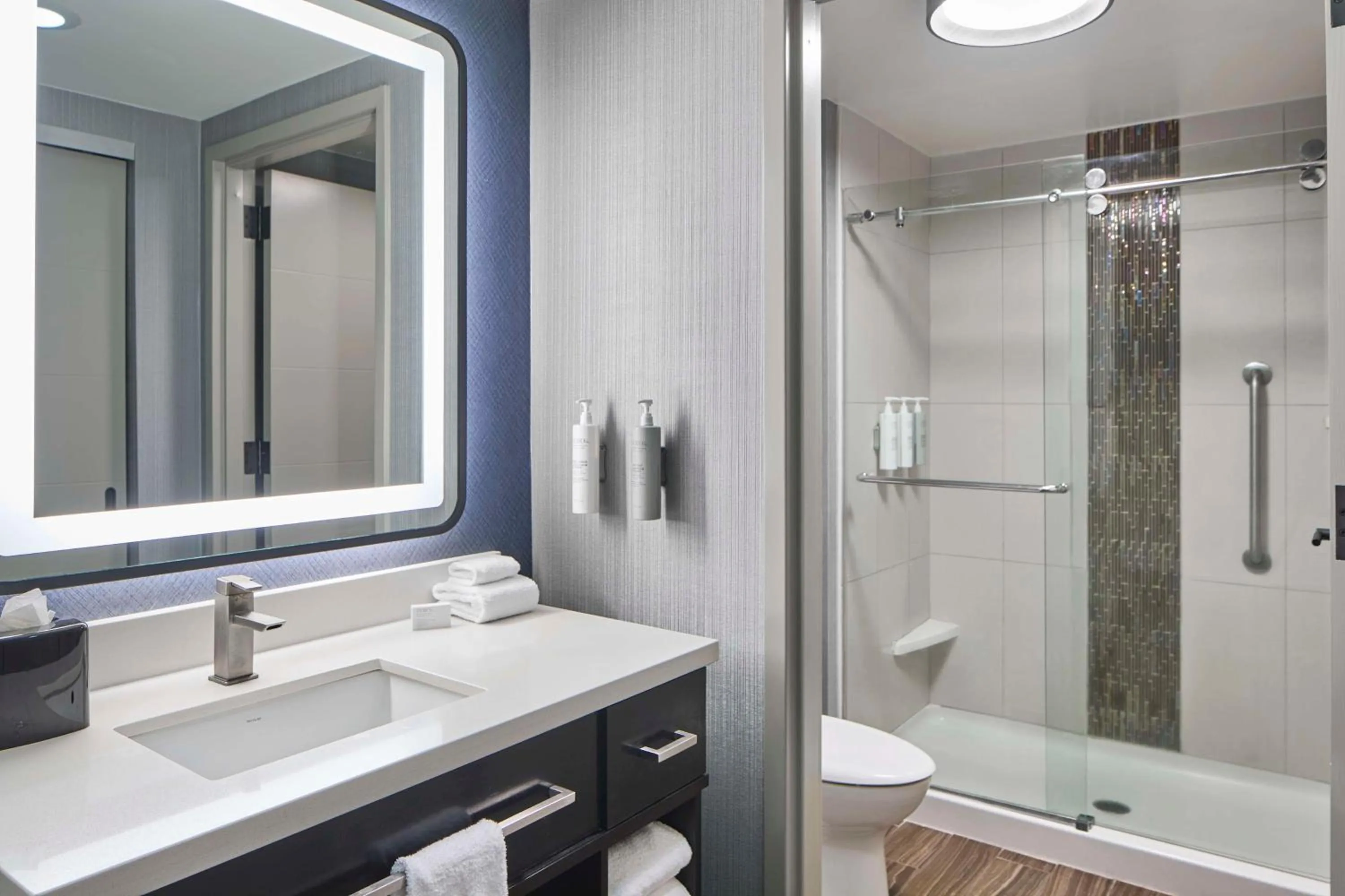 Bathroom in Homewood Suites Savannah Historic District/Riverfront