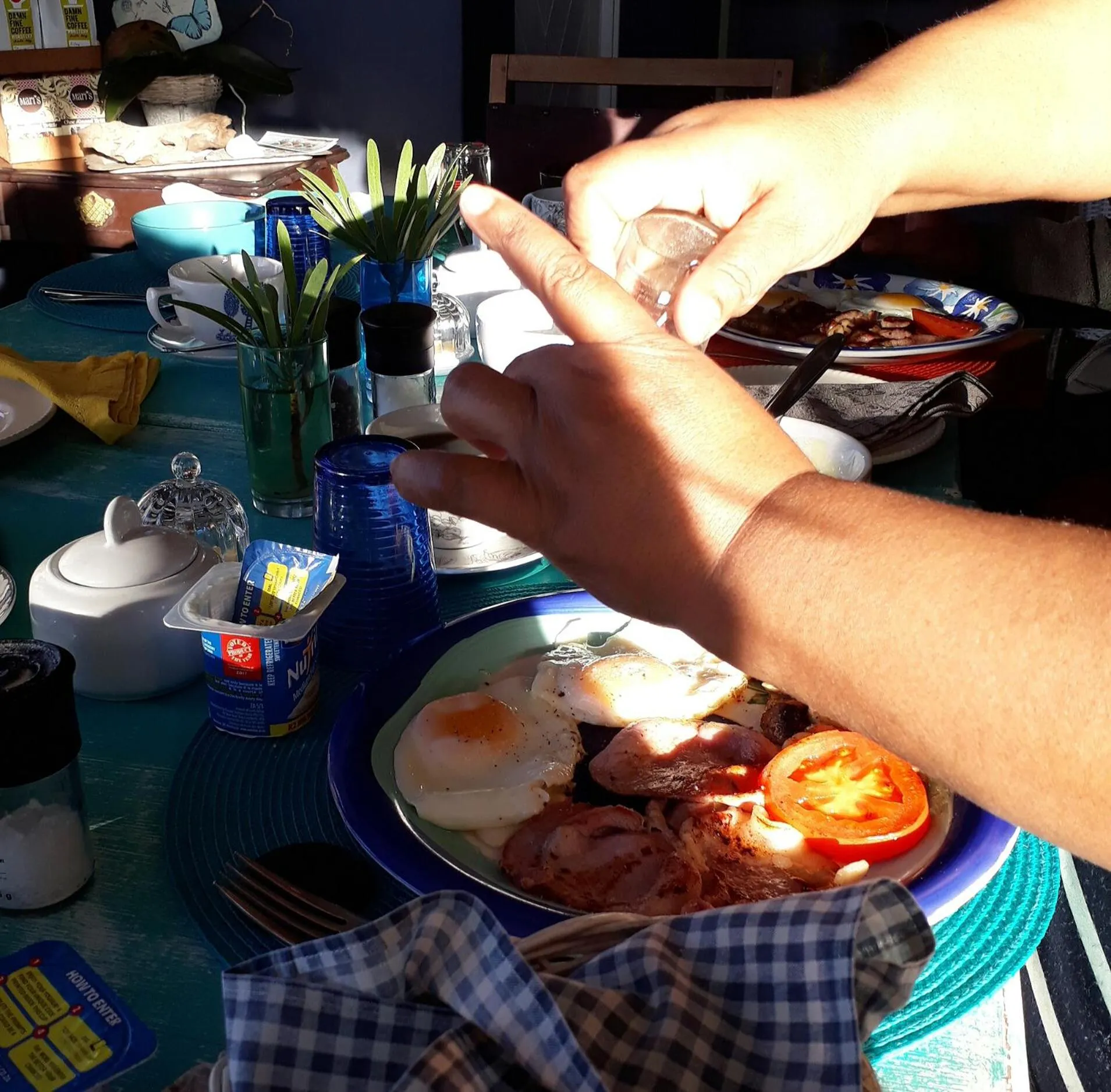 Buffet breakfast in Bluebottle Guesthouse