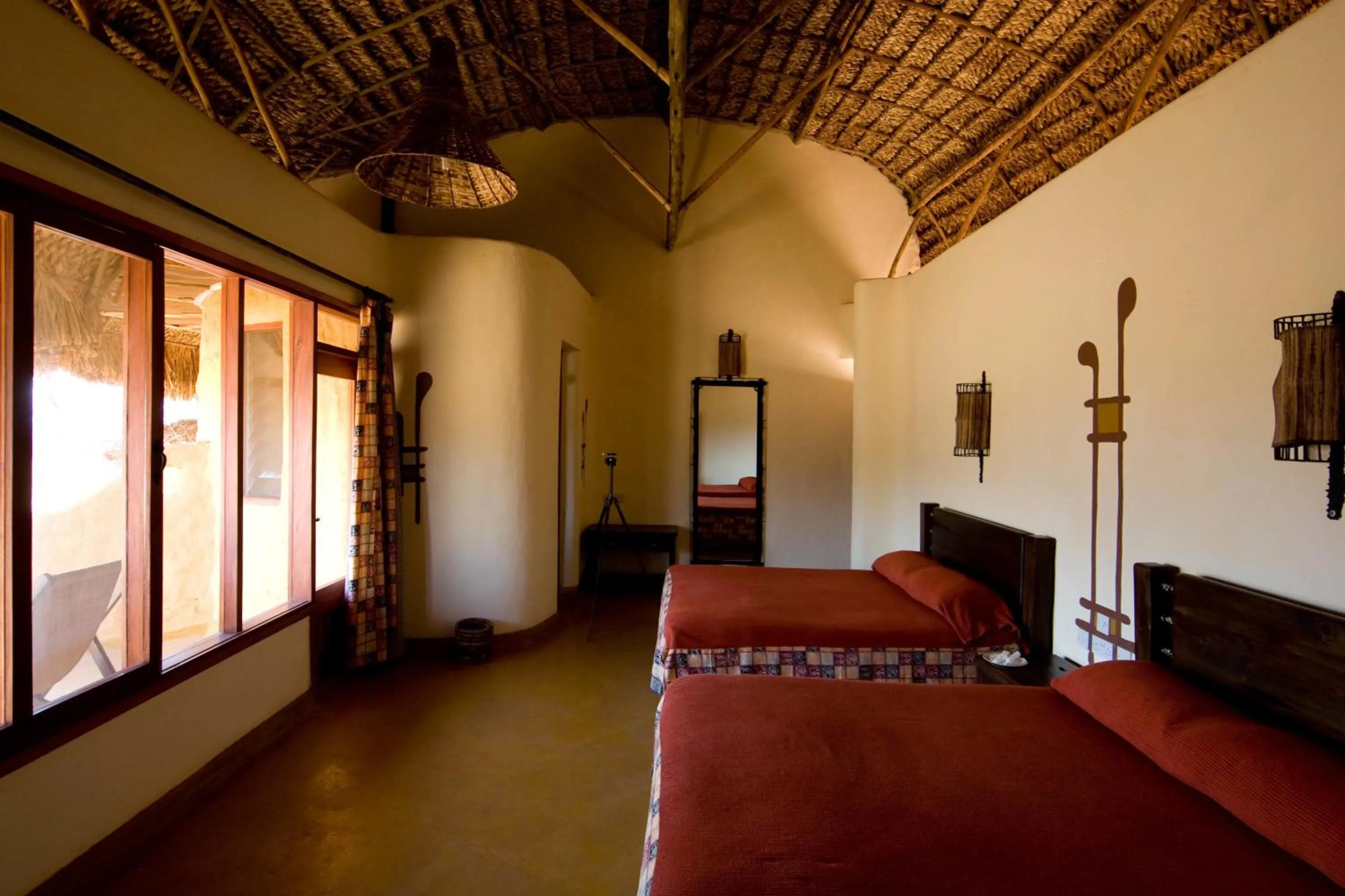 Bed in Samburu Sopa Lodge