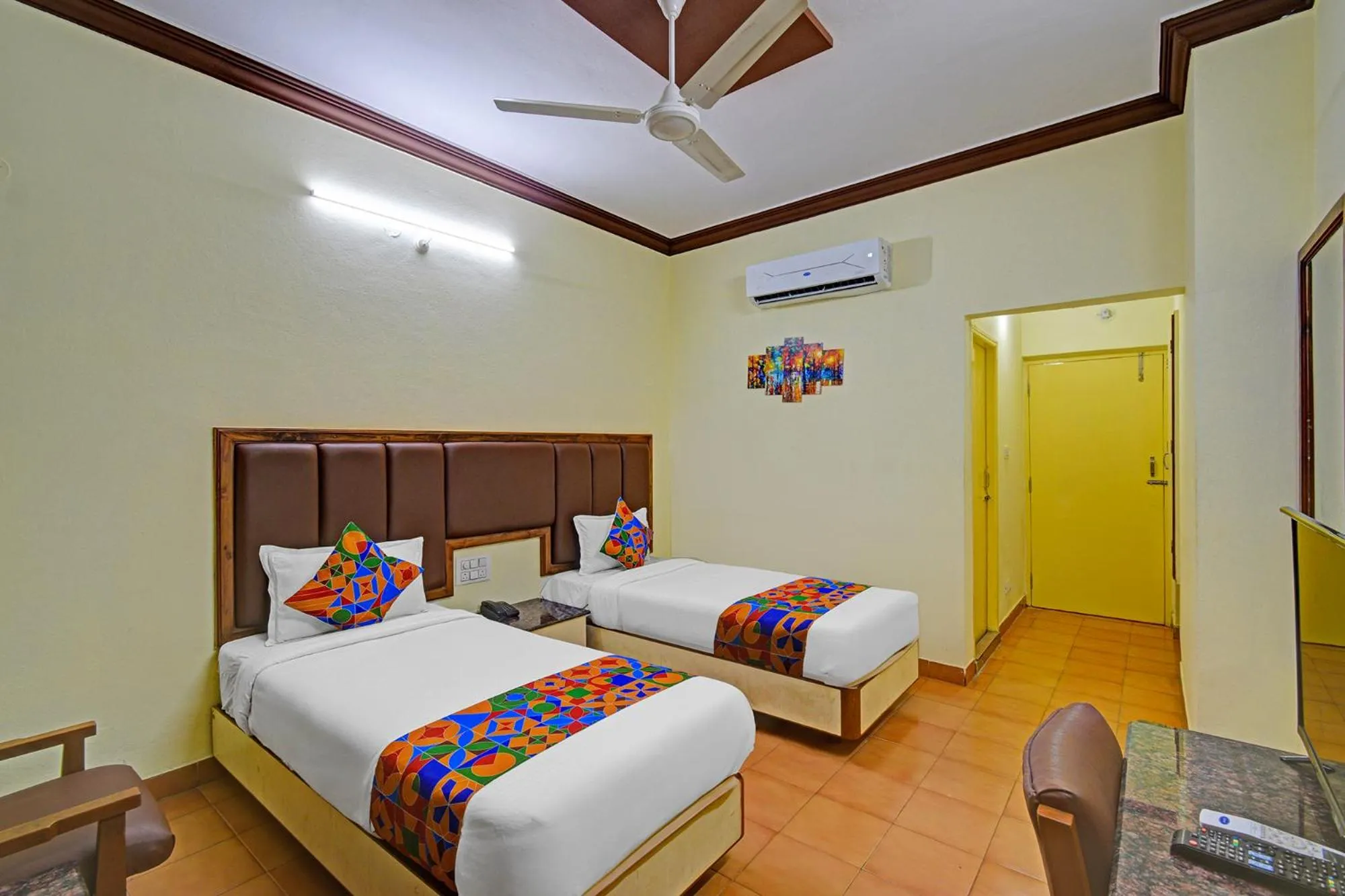 Bed in FabHotel Ranjit Residency