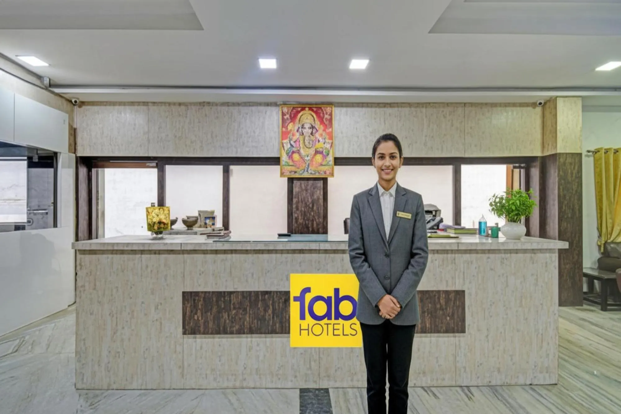Lobby or reception in FabHotel Ranjit Residency