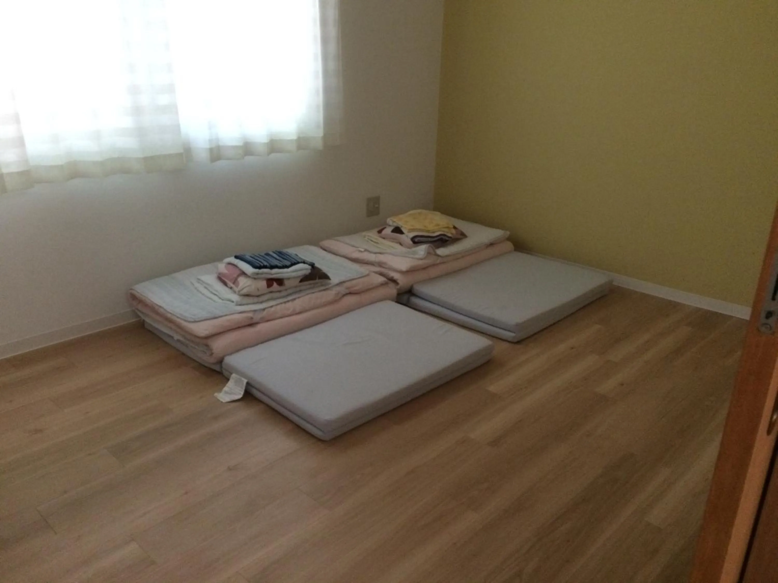 Bed in Minshuku Irayoi