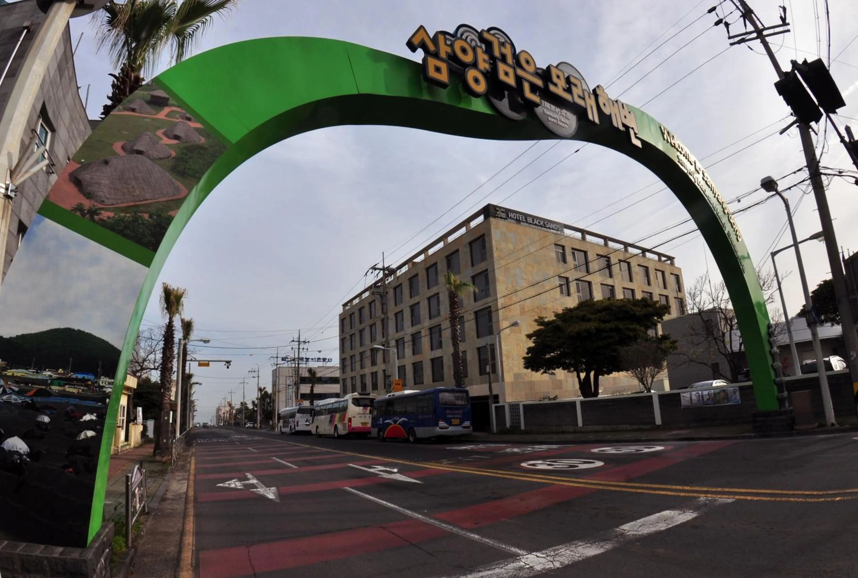 Property building in Black Sands Hotel Jeju