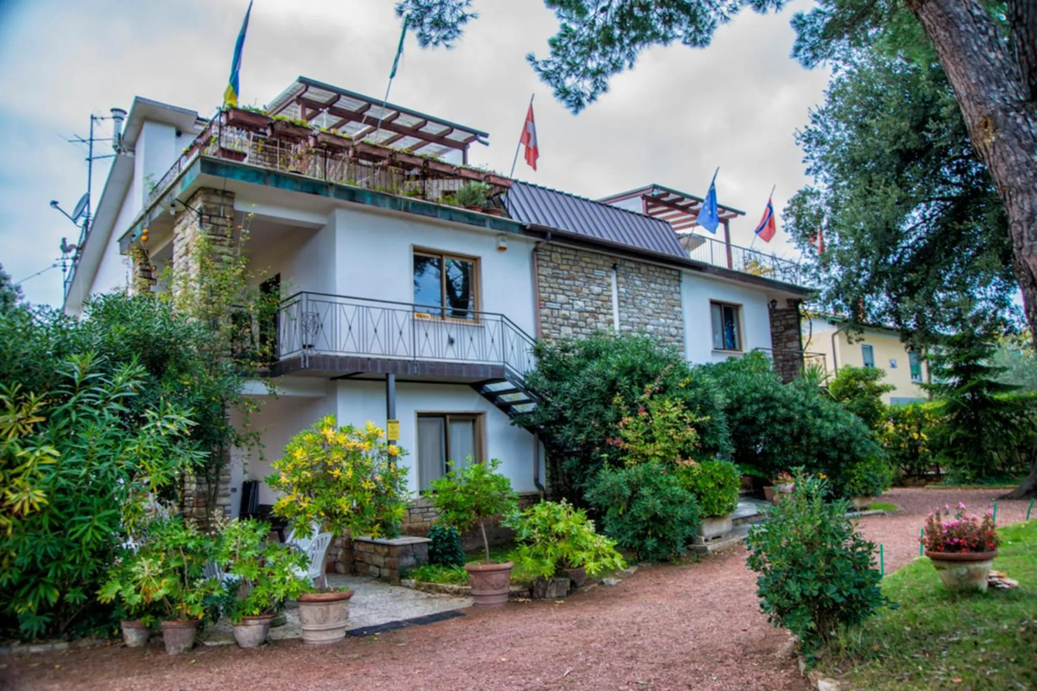 Garden view in Casa Furrer